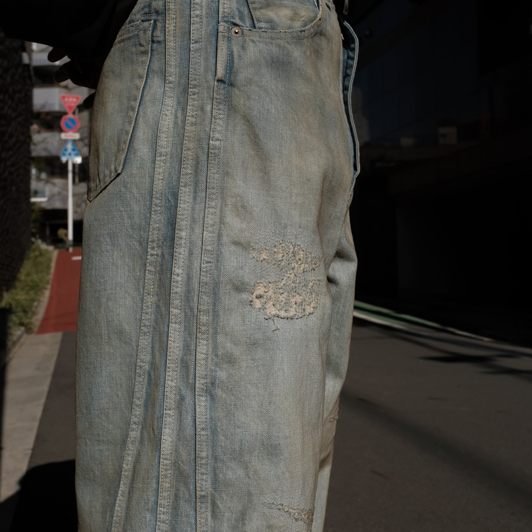 <span style="color: #f50b0b;">Last One</span> ROTOL / TRIPLE SEAMS 6P DENIM BORO