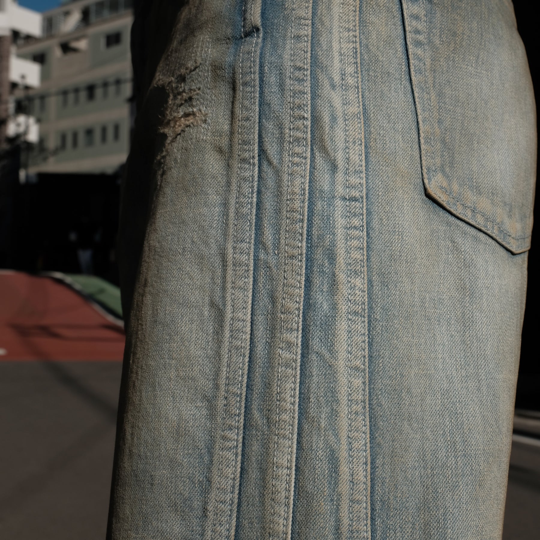 <span style="color: #f50b0b;">Last One</span> ROTOL / TRIPLE SEAMS 6P DENIM BORO