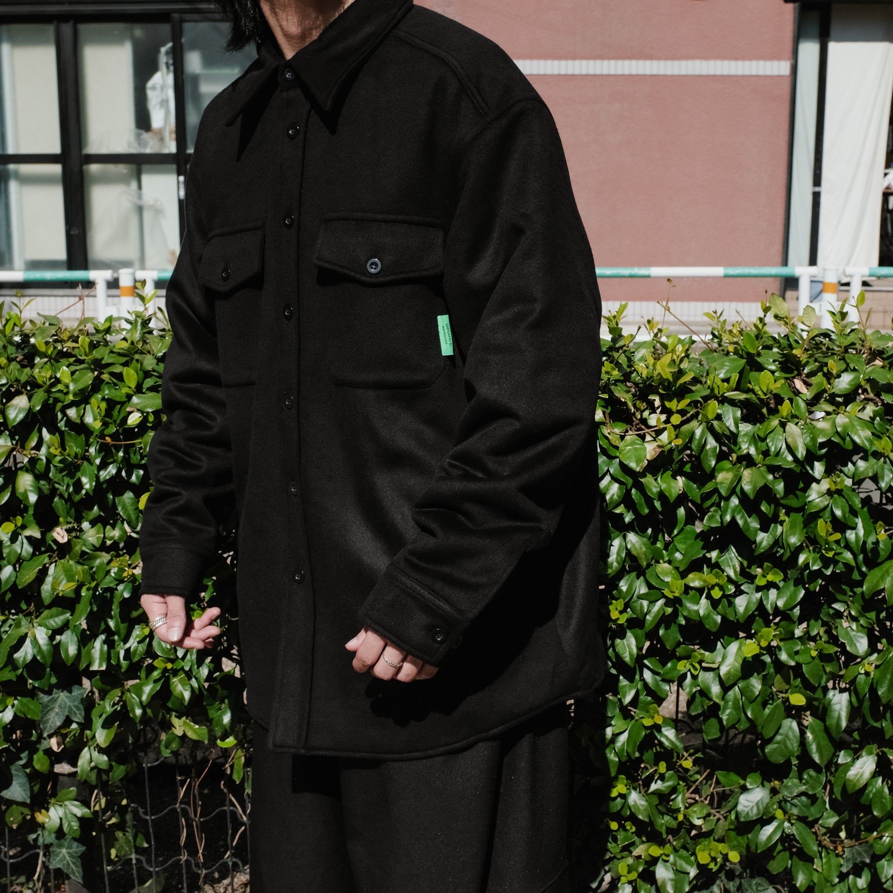 <span style="color: #f50b0b;">Last One</span>
WILLY CHAVARRIA / WOOL QUILTED SHIRT JACKET BLACK