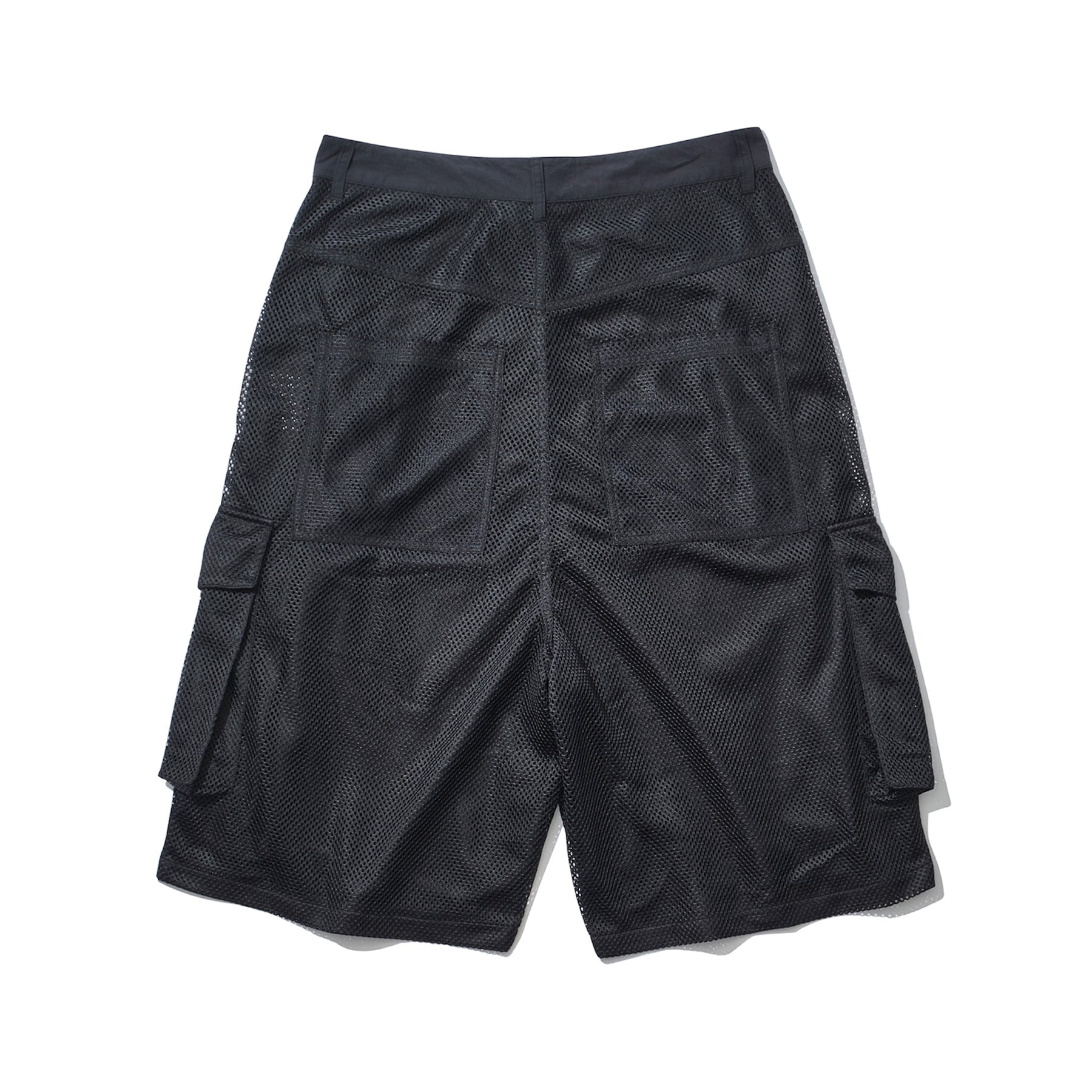 INTODUSK / MESH CARGO SHORTS BLACK