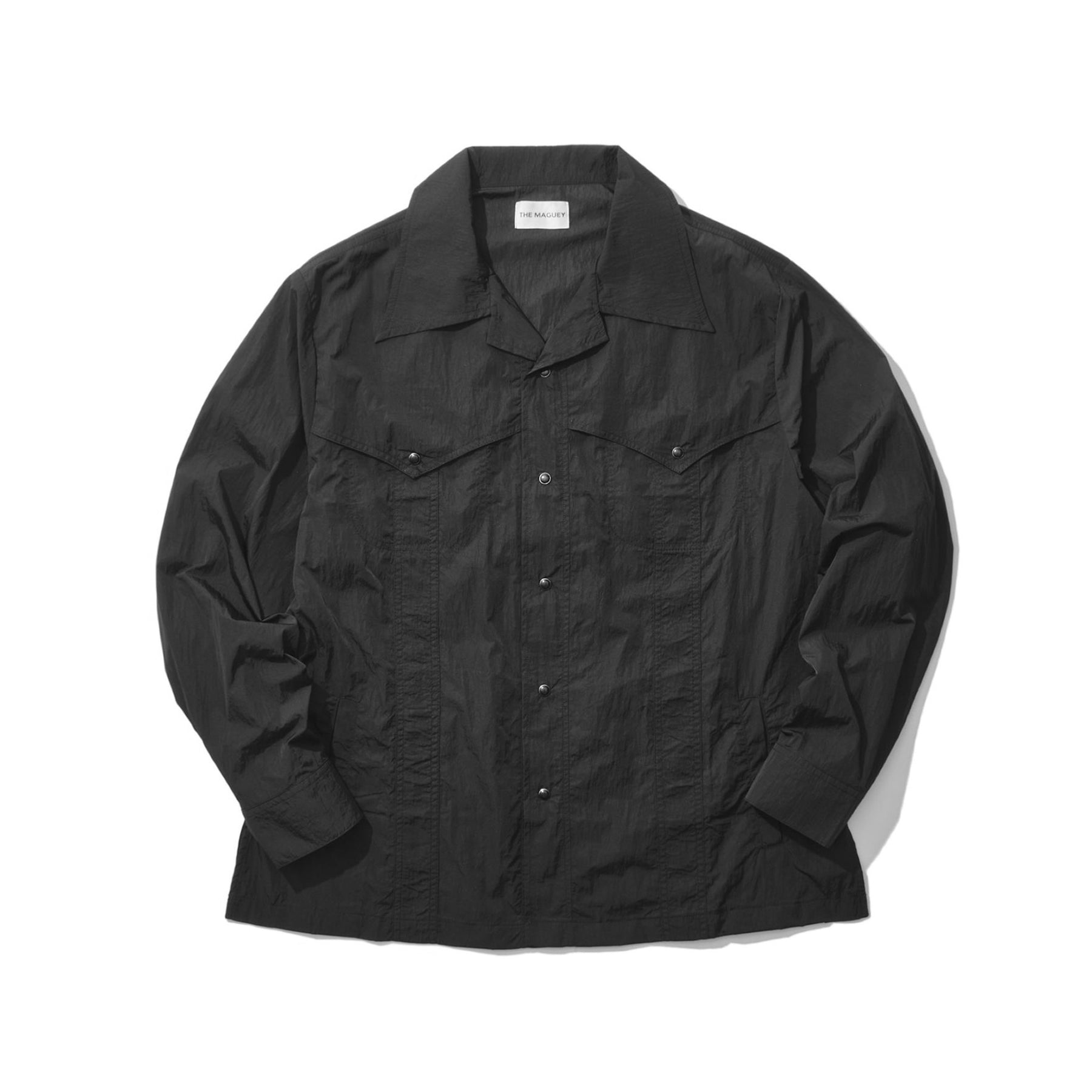 THE MAGUEY / NYLON WESTERN SHIRT BLACK