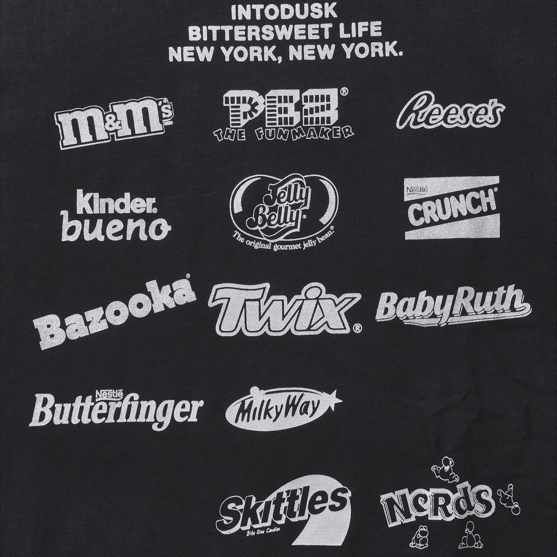 INTODUSK / CANDY LOGO SS T BLACK