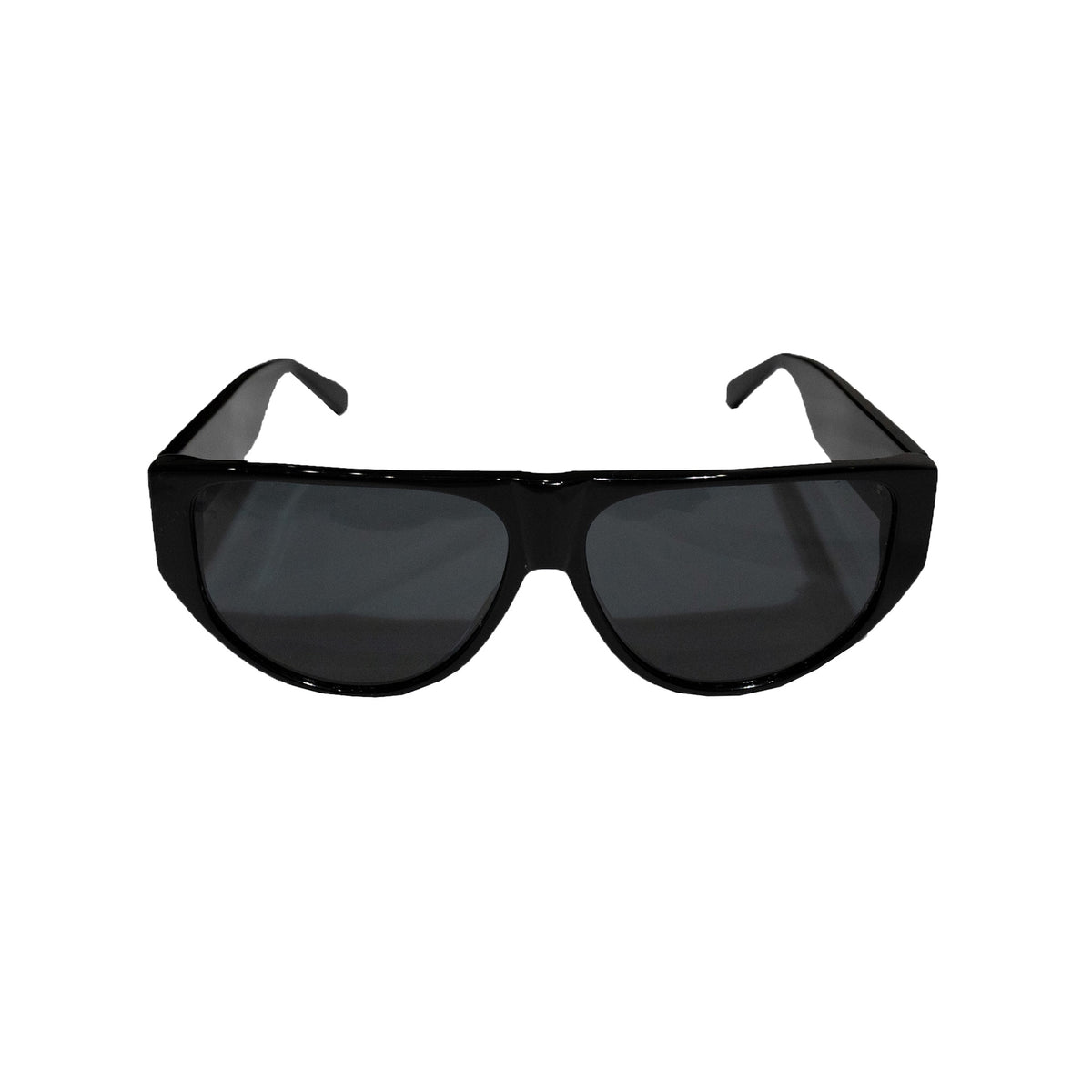 LUXENBURG / DRAPED SUNGLASS BLACK ACETATE
