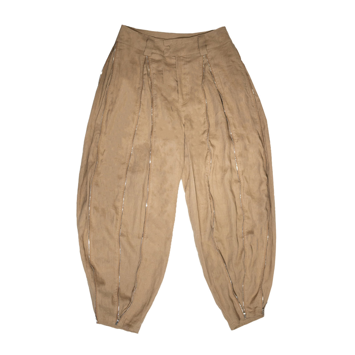 <span style="color: #f50b0b;">Last One</span> LUXENBURG / BURLAP BOWED TROUSER BURLAP BROWN