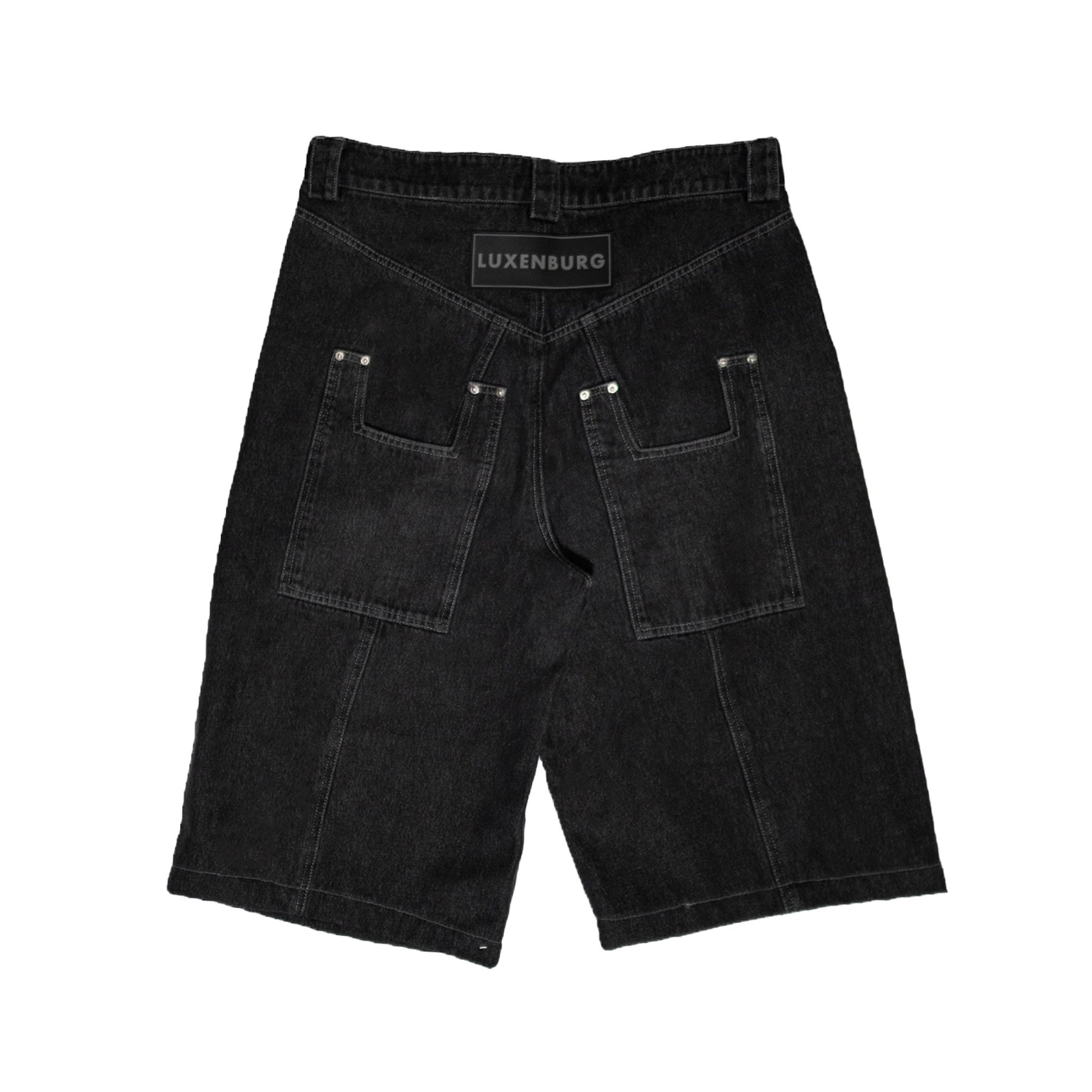 LUXENBURG / CASTLE JEAN SHORT WASHED BLACK