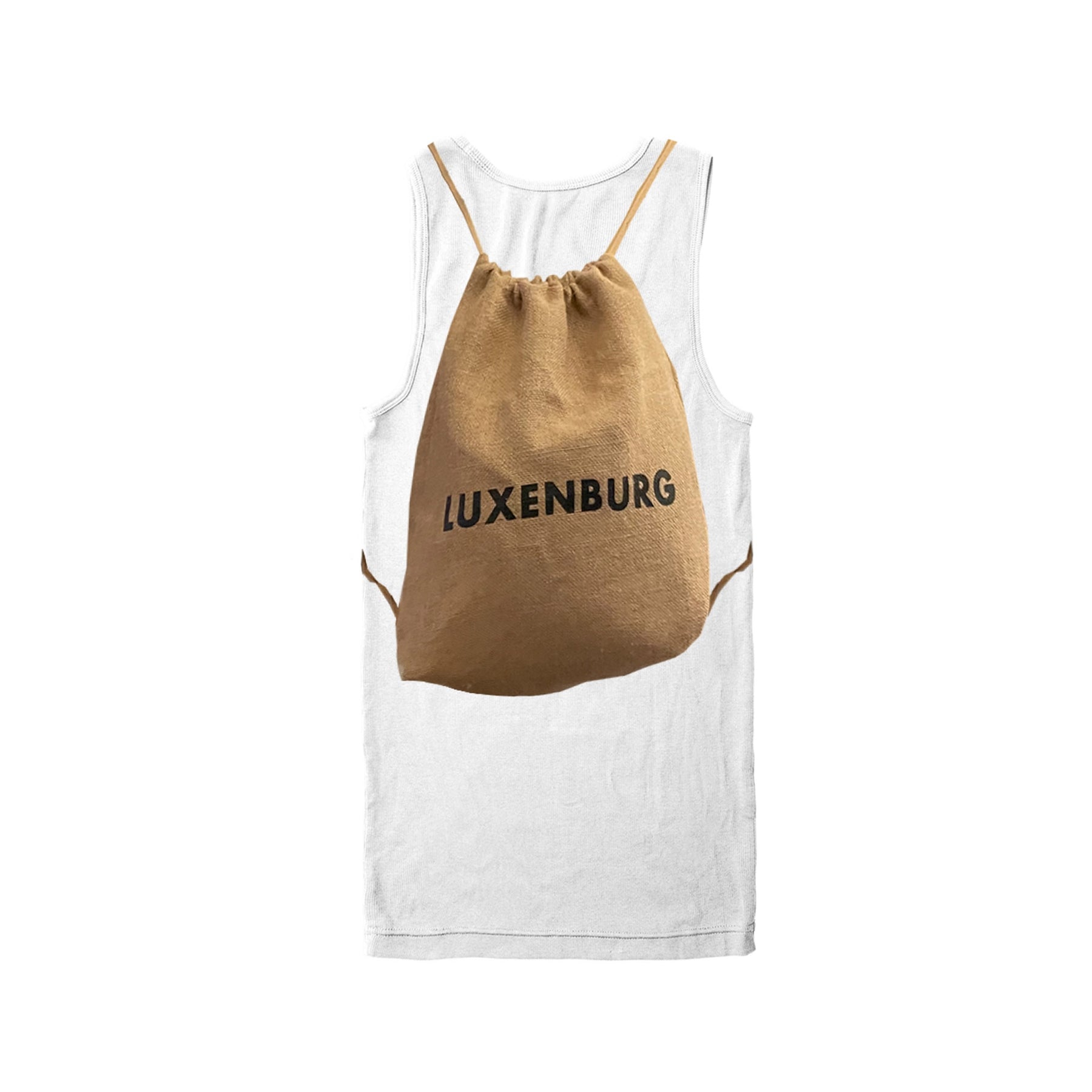 LUXENBURG / RIB TANK SACK PRINT CHALK WHITE