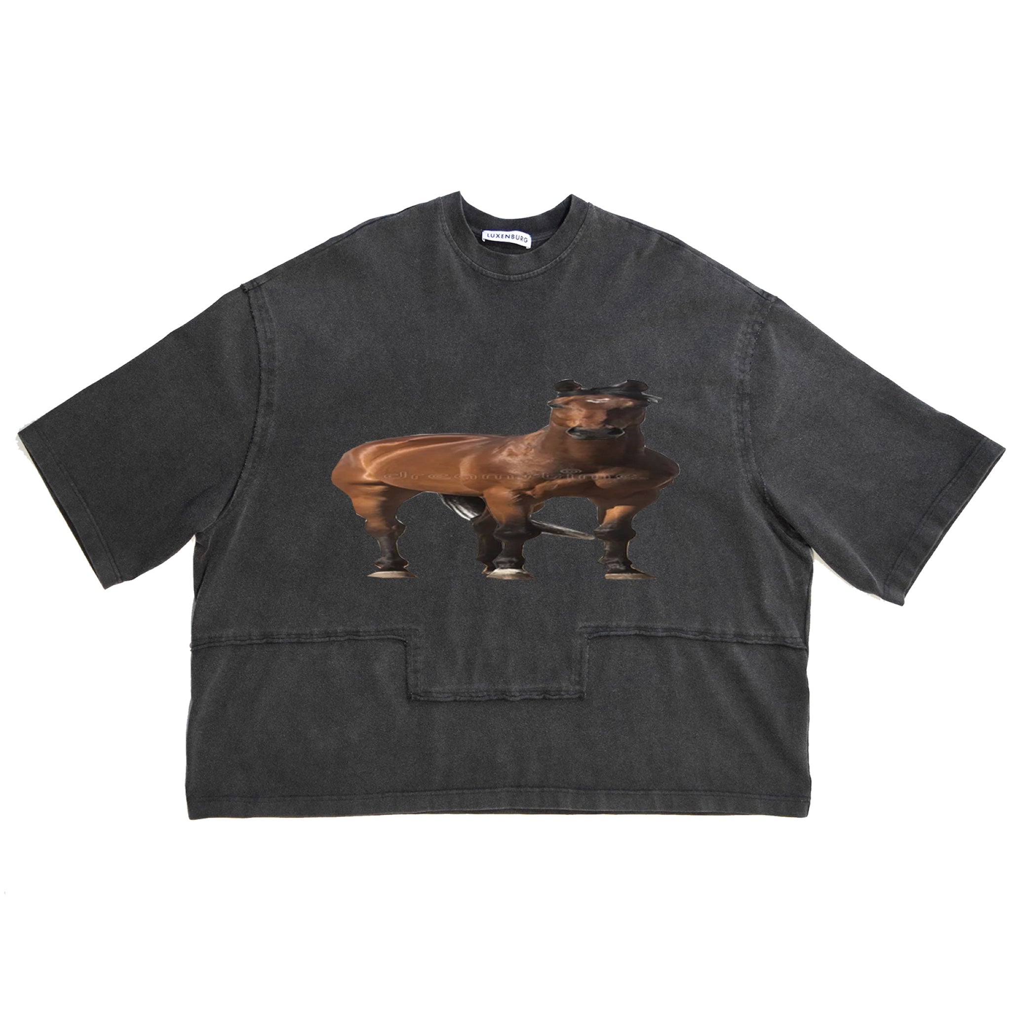 LUXENBURG / CASTLE TEE WIDE HORSE AGED BLACK