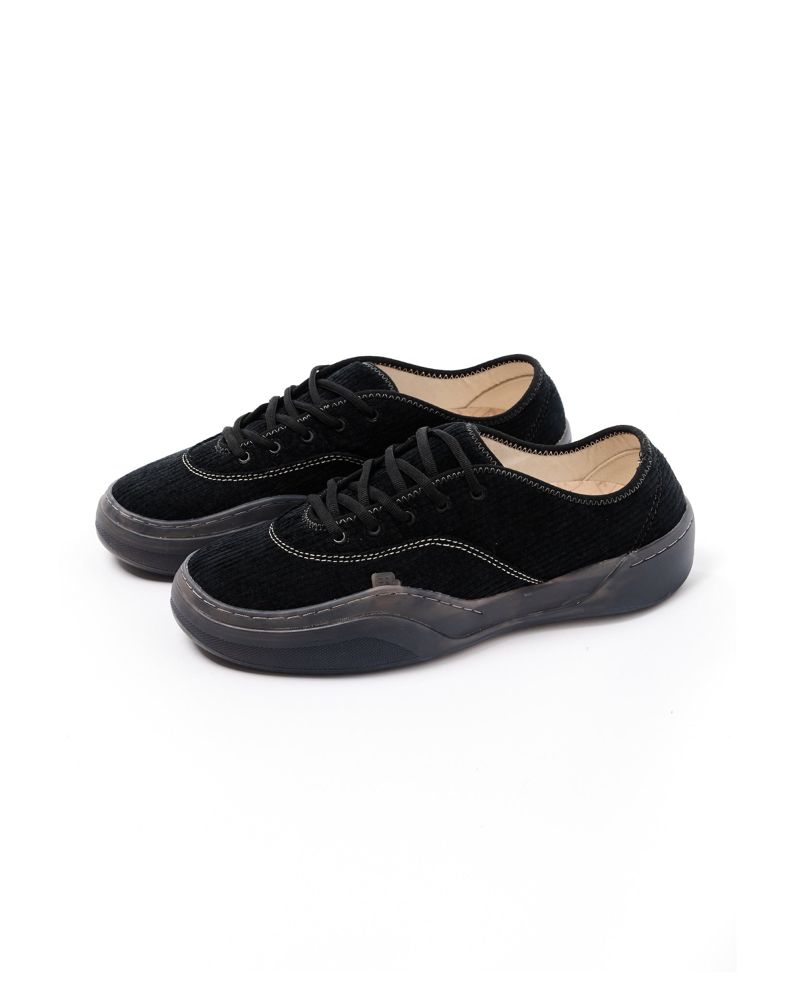 ERL スニーカー ERL / UNISEX CORDUROY COUPE SNEAKERS BLACK