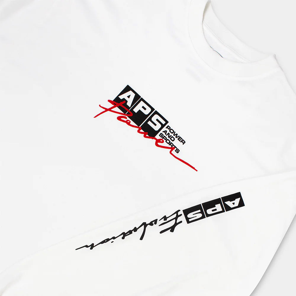 <span style="color: #f50b0b;">Last One</span> ARNOLD PARK STUDIOS / POWER LOGO LS T WHITE