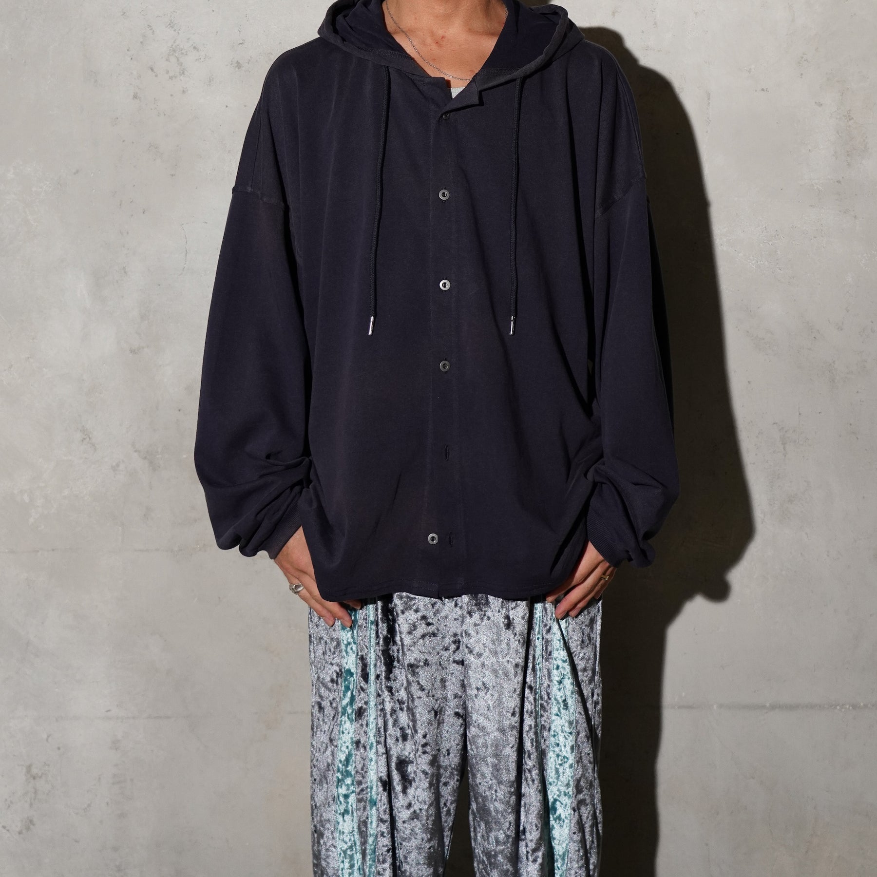 THE MAGUEY / SLOPPY HOODIE WASHED NAVY