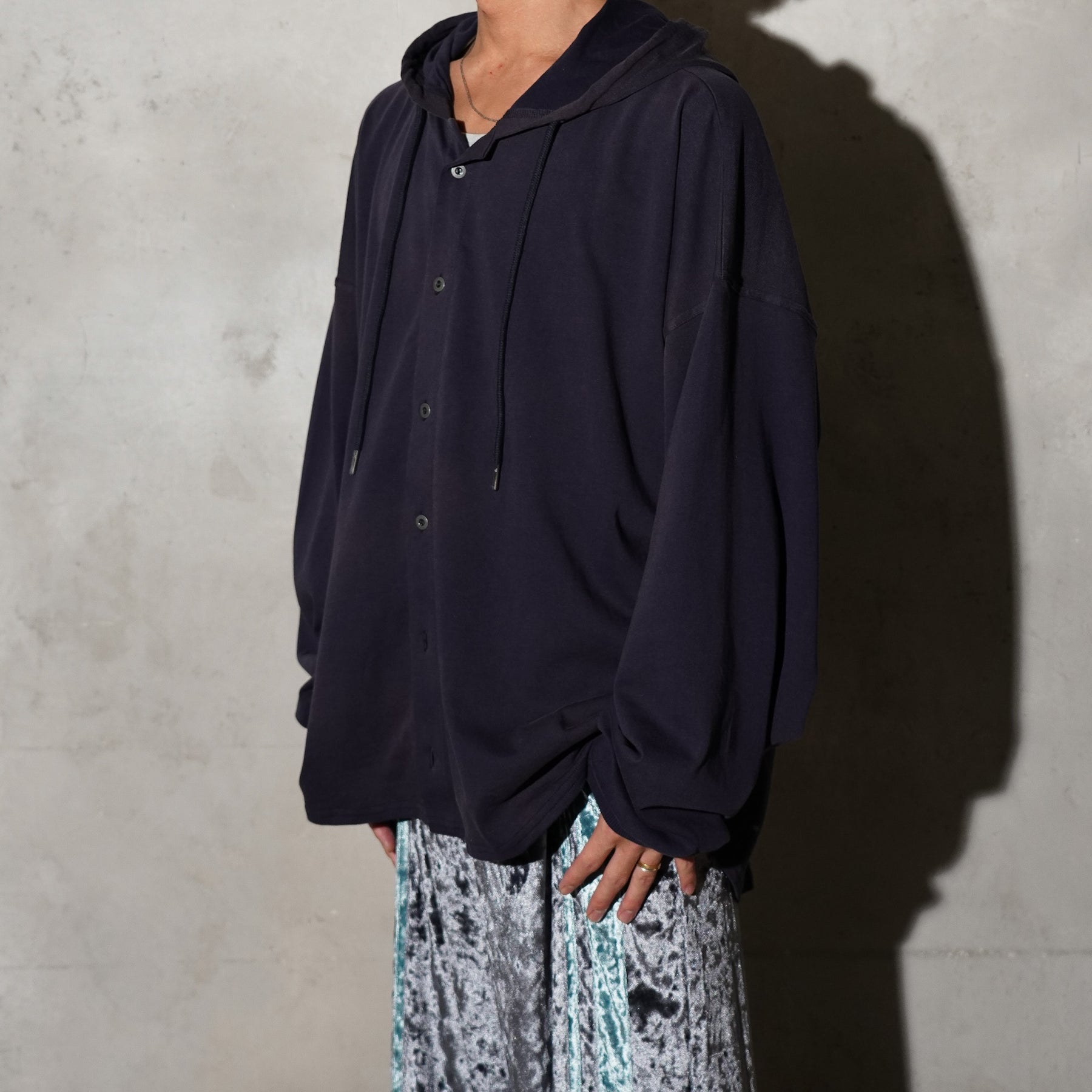 THE MAGUEY / SLOPPY HOODIE WASHED NAVY