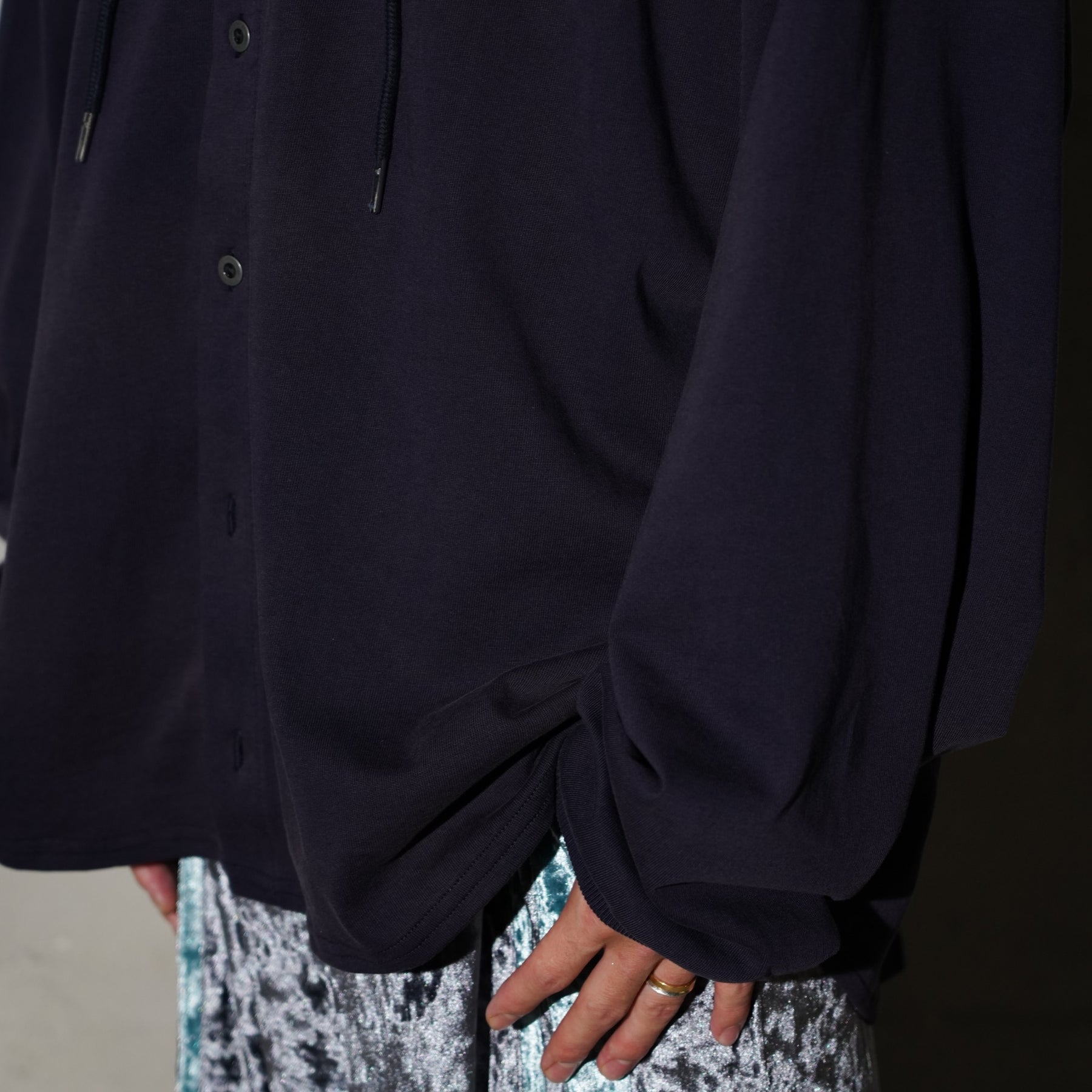 THE MAGUEY / SLOPPY HOODIE WASHED NAVY