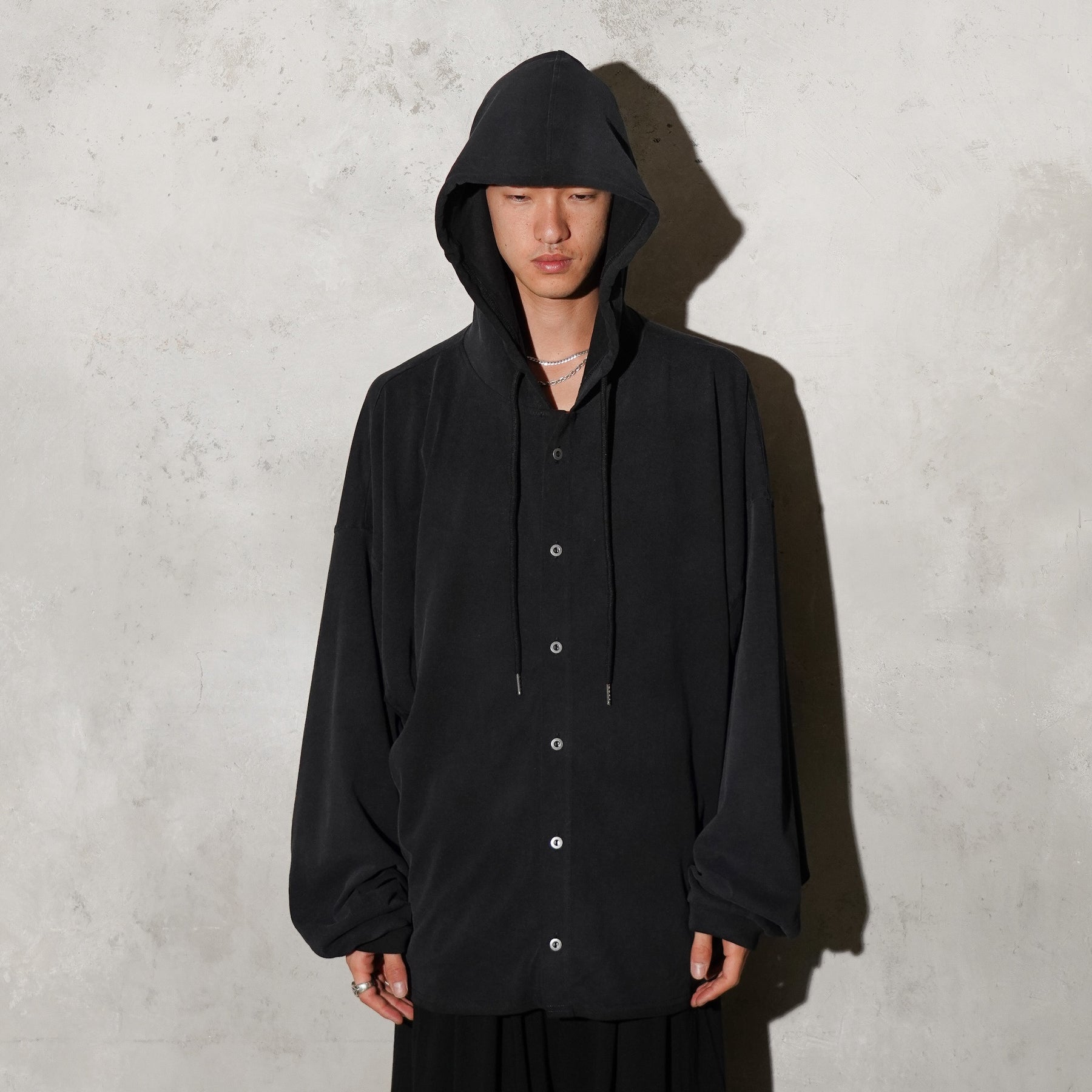 THE MAGUEY / SLOPPY HOODIE WASHED BLACK