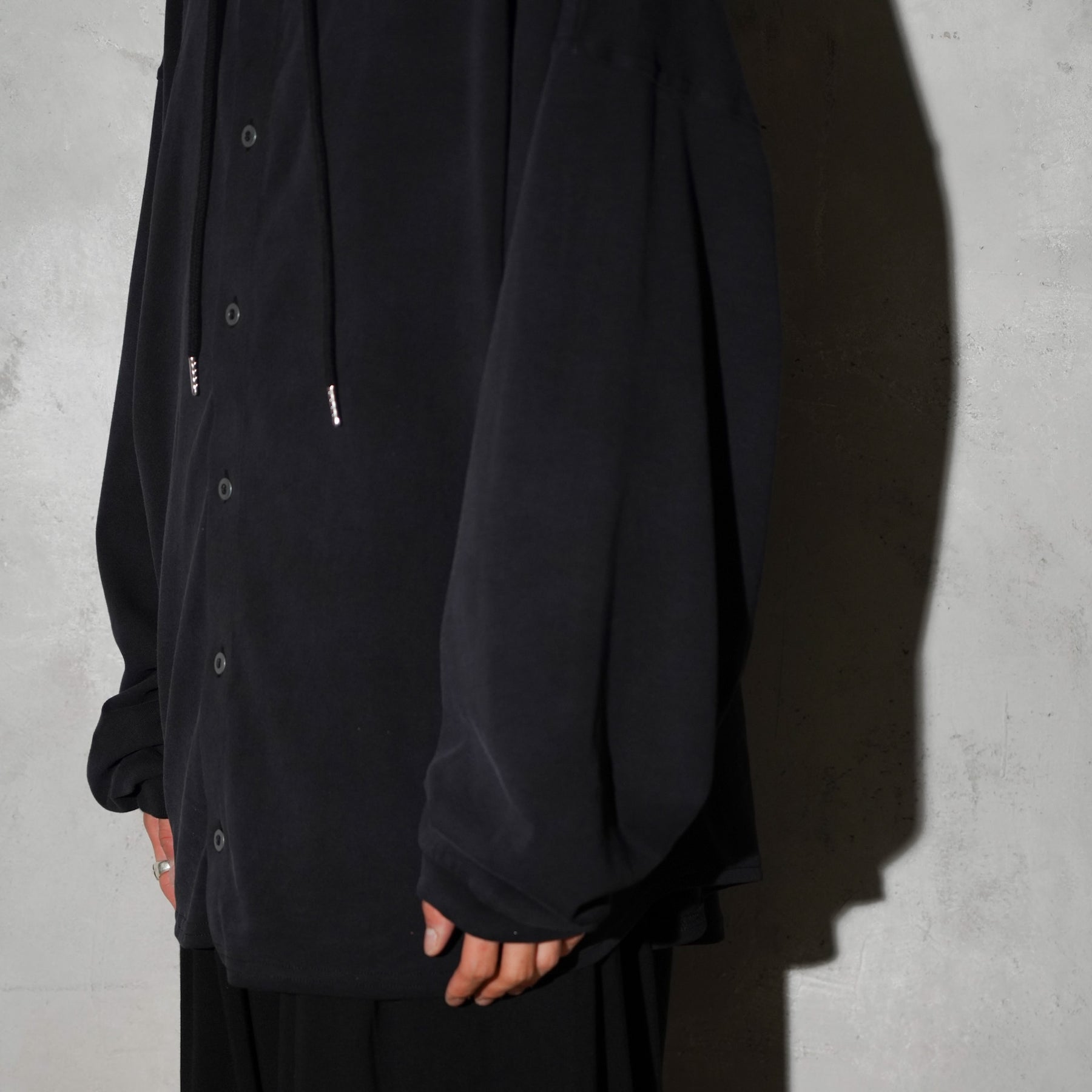 THE MAGUEY / SLOPPY HOODIE WASHED BLACK