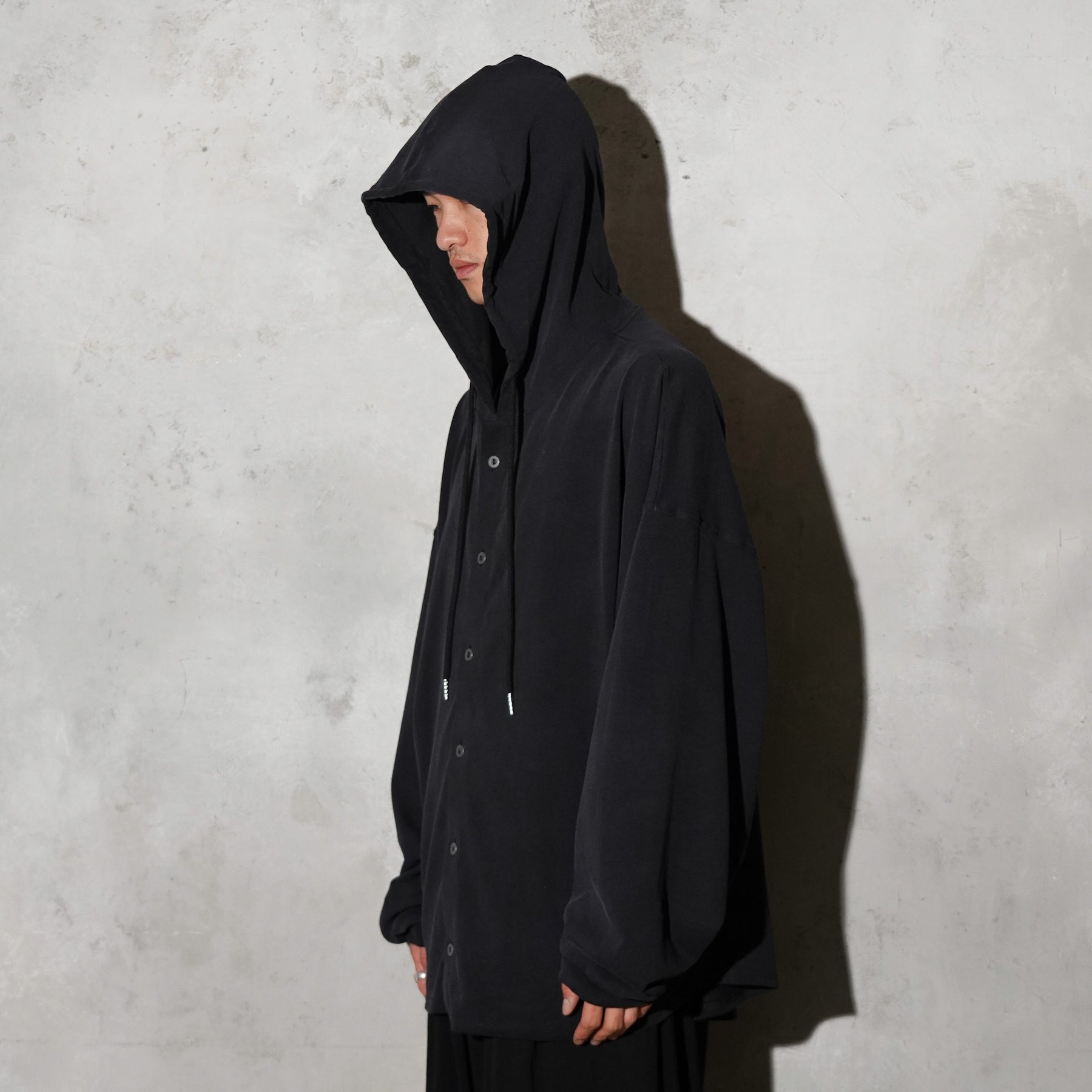 THE MAGUEY / SLOPPY HOODIE WASHED BLACK
