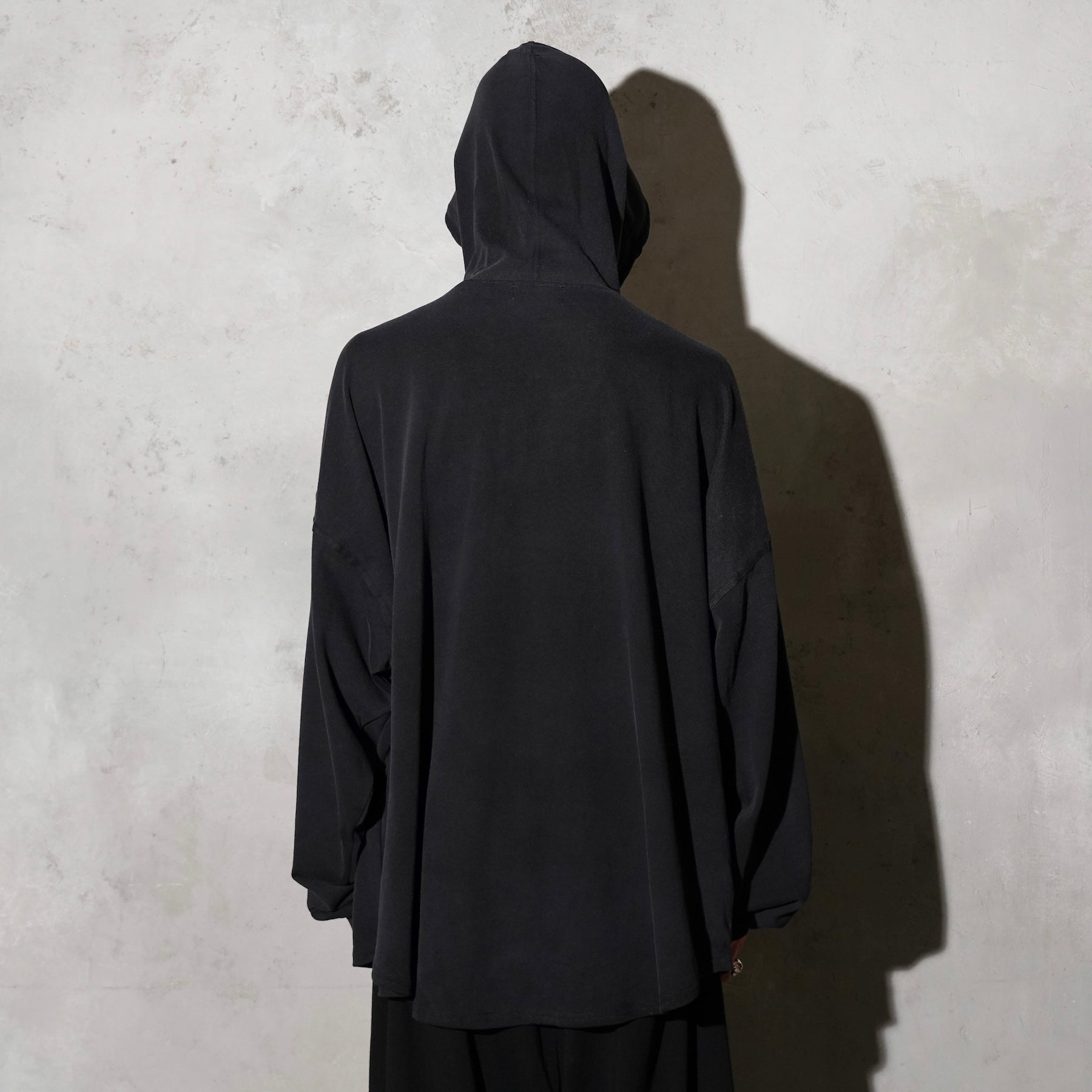 THE MAGUEY / SLOPPY HOODIE WASHED BLACK