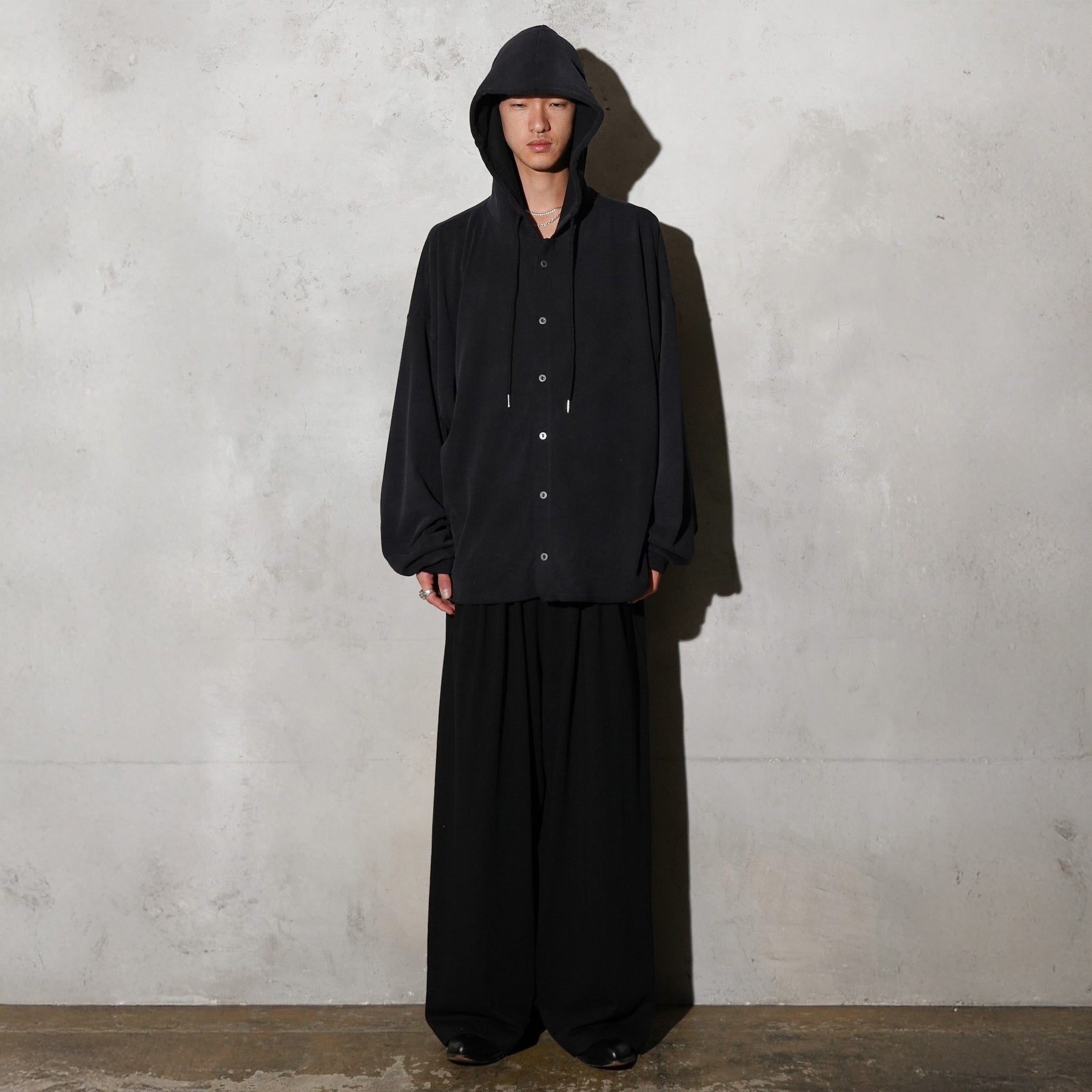 THE MAGUEY / SLOPPY HOODIE WASHED BLACK