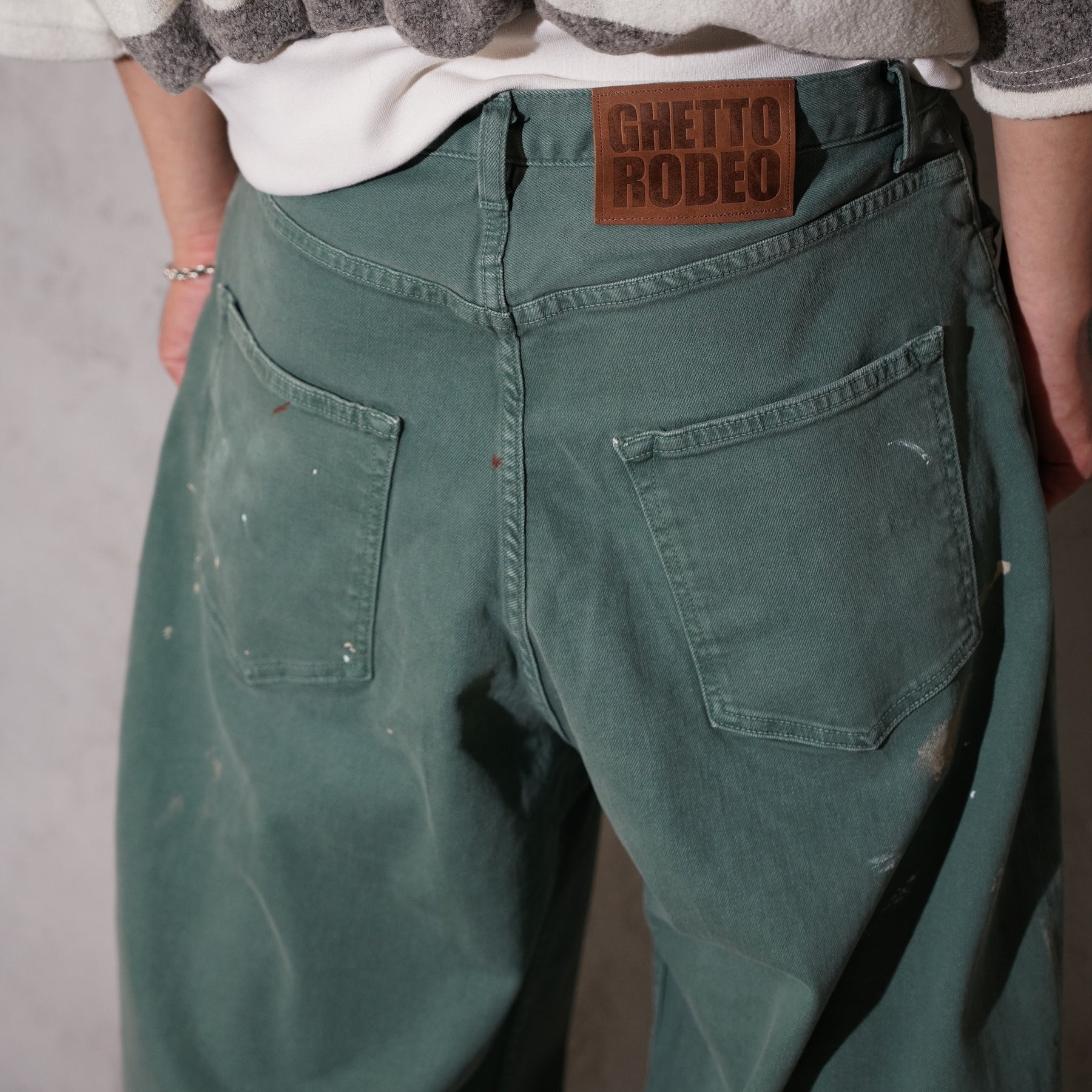 Ghetto Rodeo / FADED GREEN DENIM