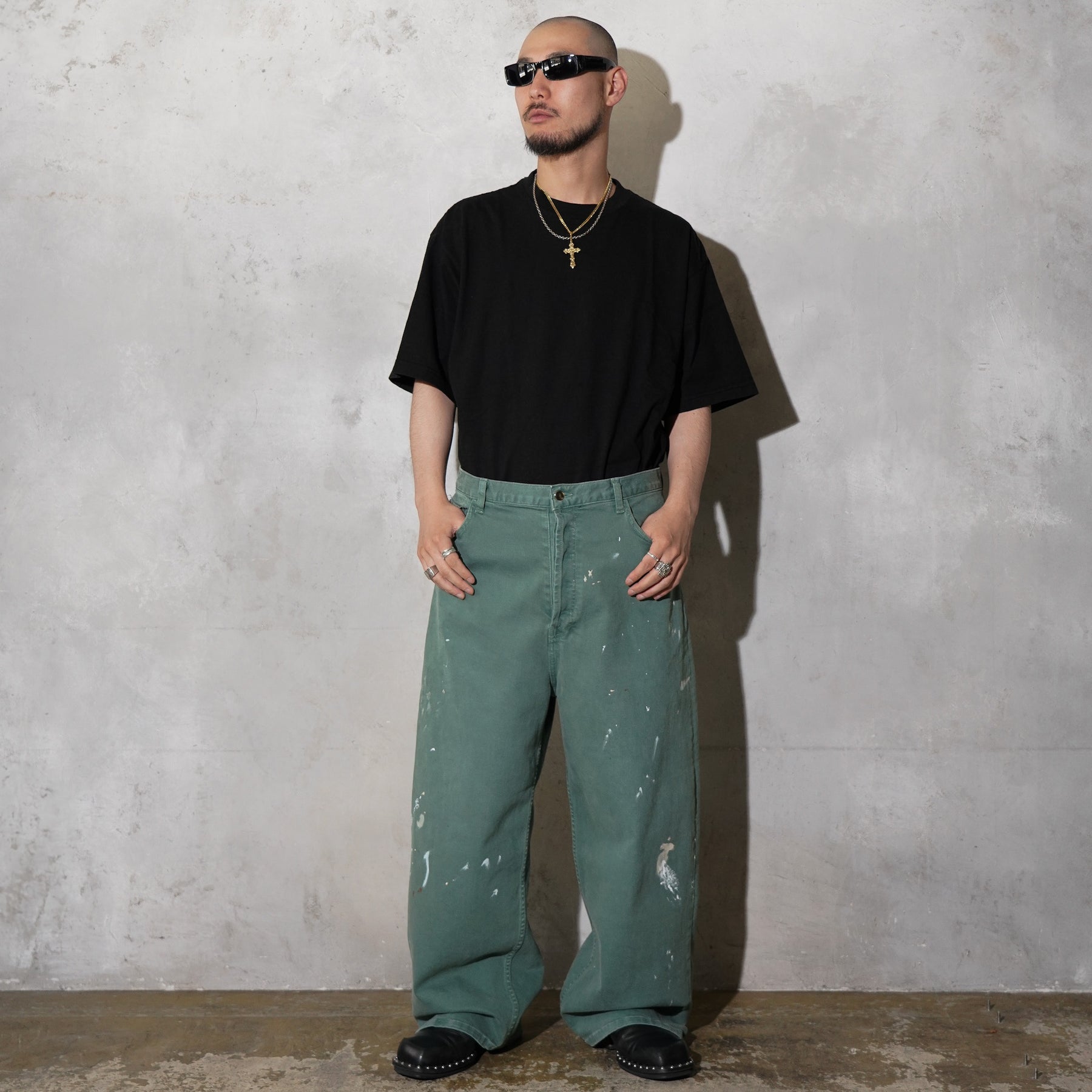 Ghetto Rodeo / FADED GREEN DENIM