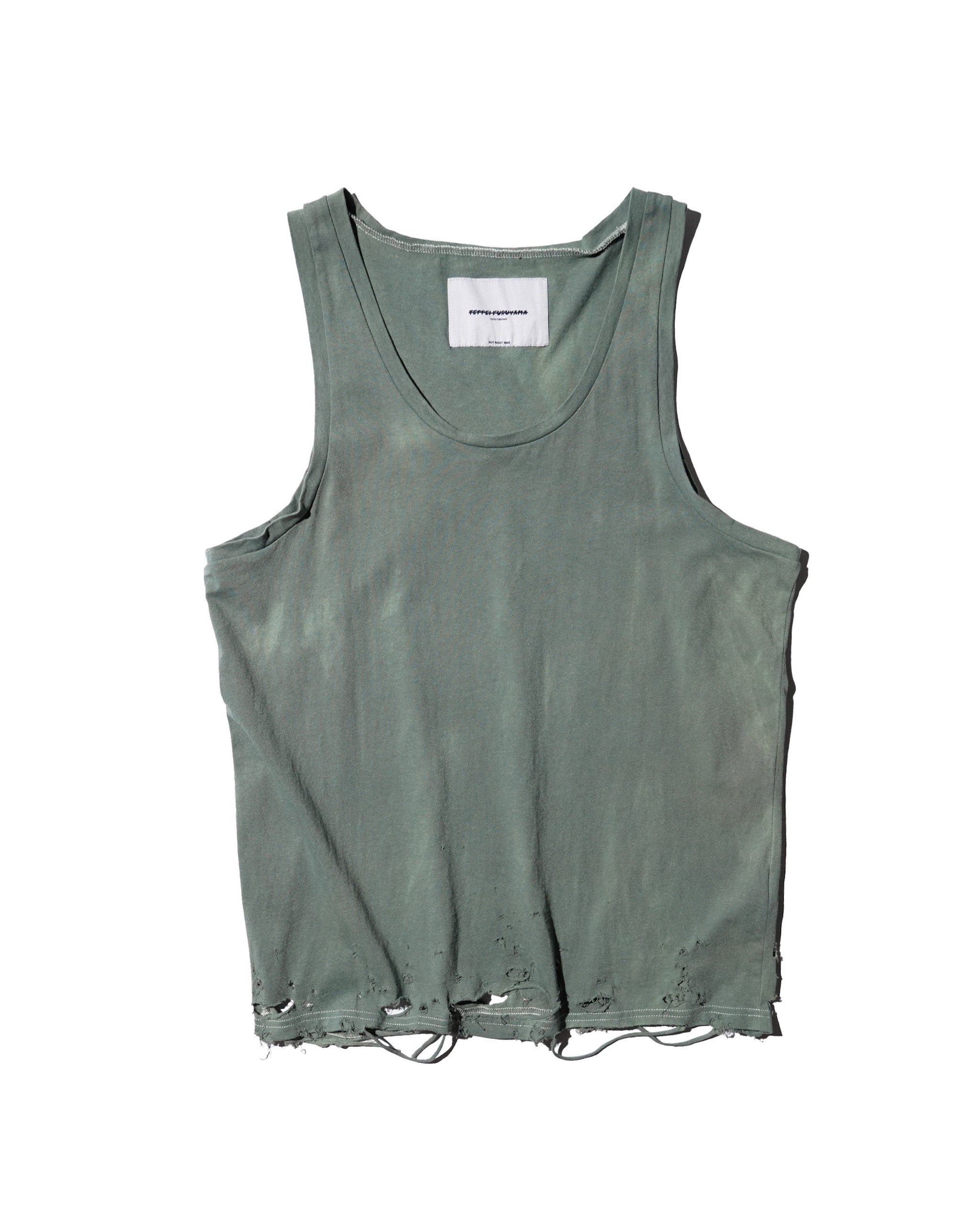 TEPPEI FURUYAMA / HARD CRASH TANK-TOP GREEN