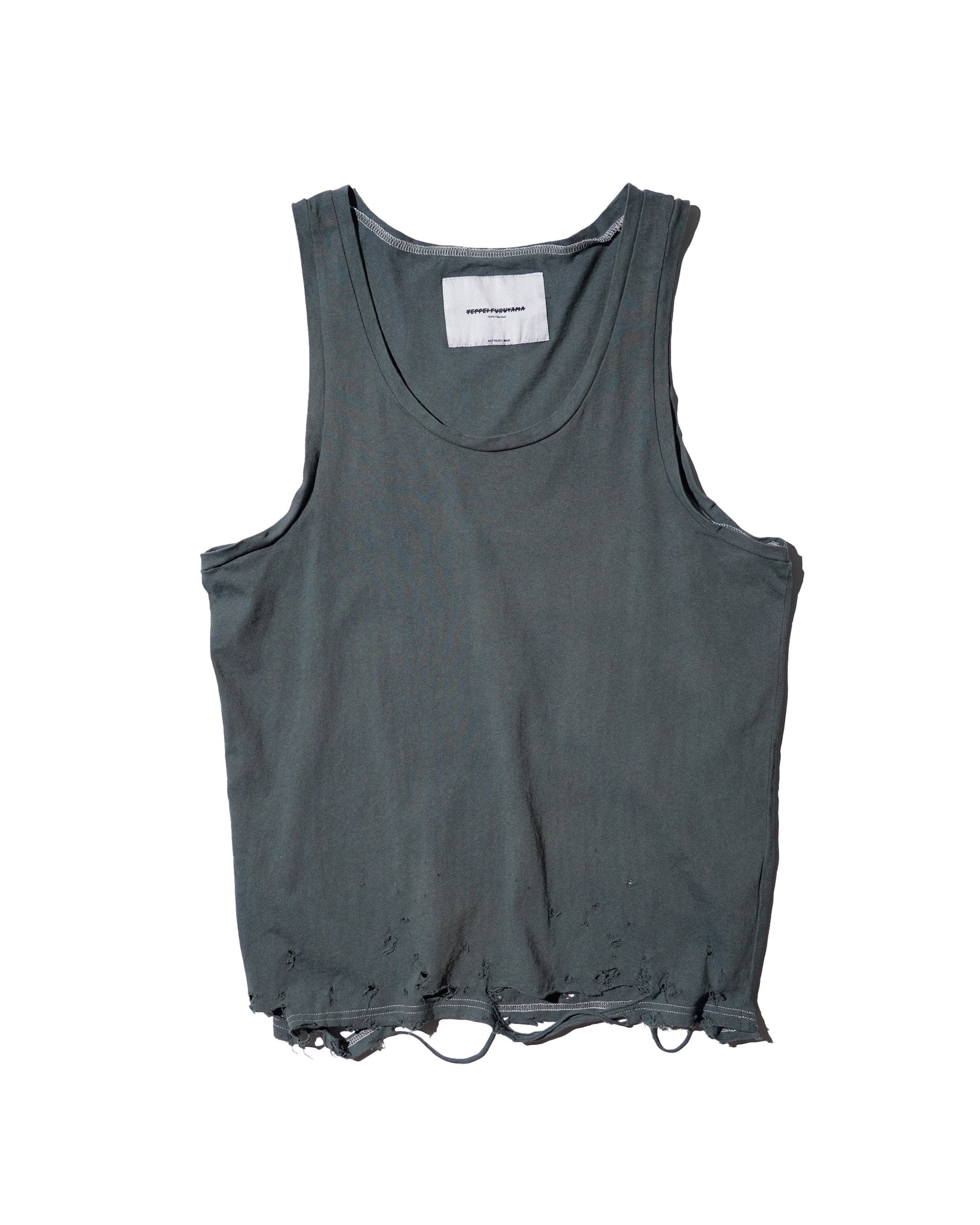 TEPPEI FURUYAMA / HARD CRASH TANK-TOP BLACK