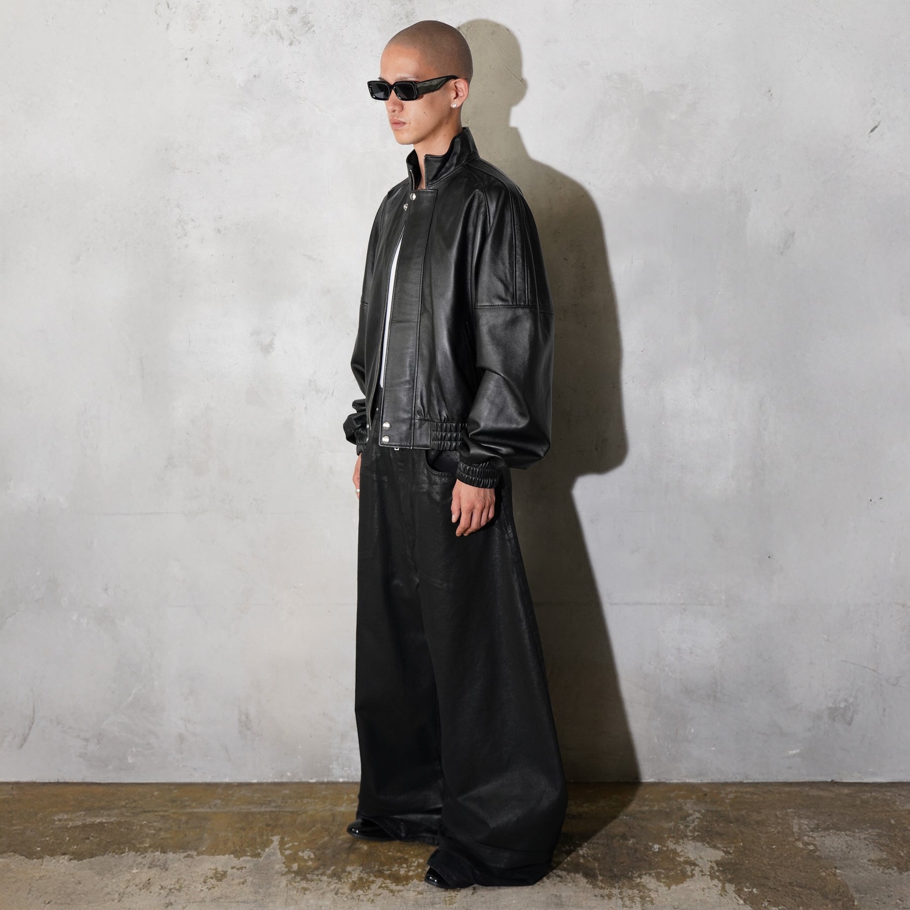 LU'U DAN / COATED DOUBLE XL JEANS COATED BLACK