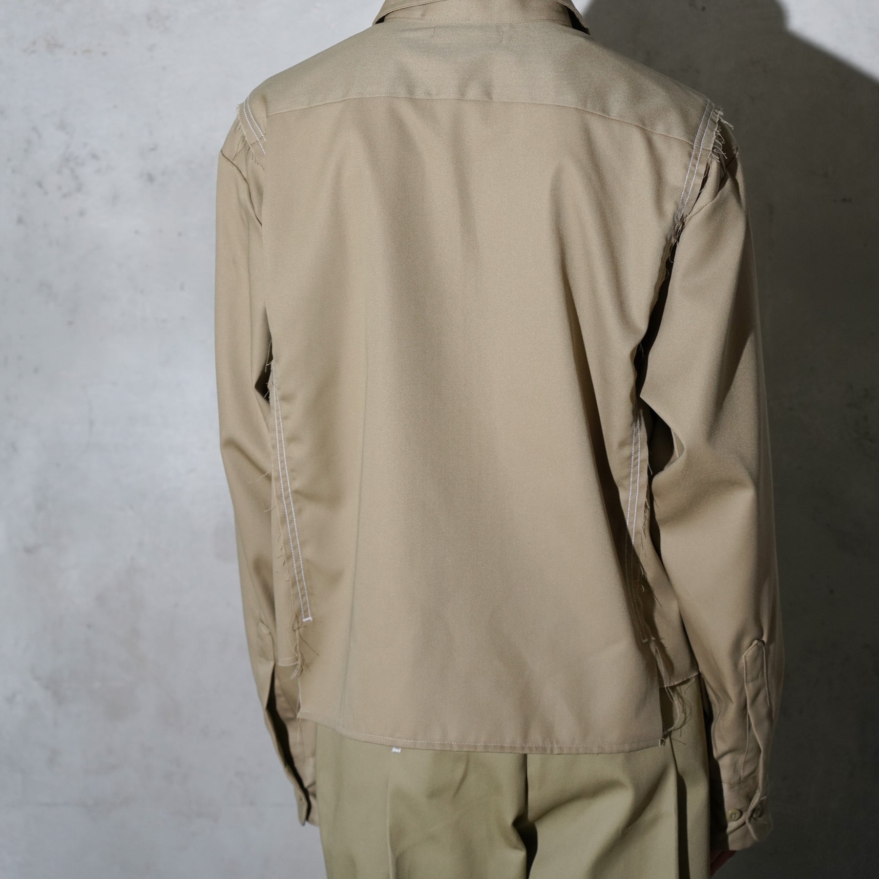 WHATEVERWORKS / SPLIT LS SHIRT KHAKI
