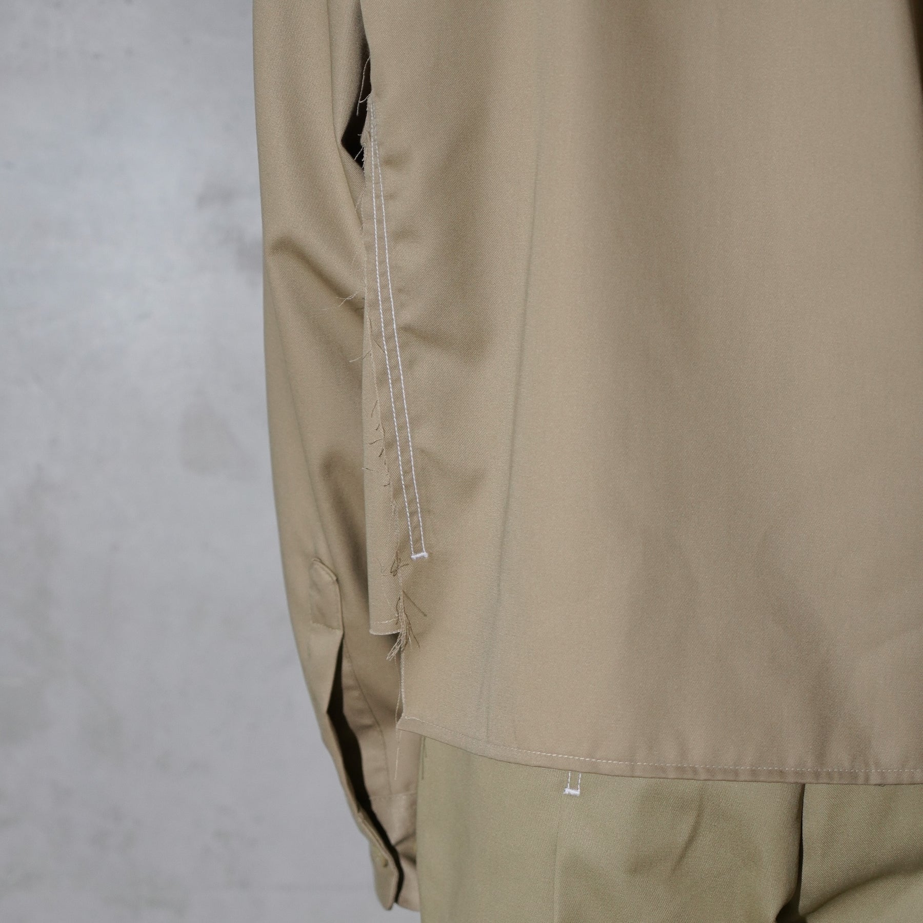 WHATEVERWORKS / SPLIT LS SHIRT KHAKI