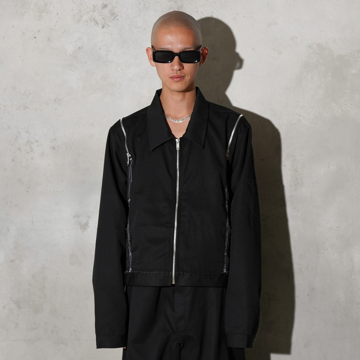 WHATEVERWORKS / SPLIT JACKET BLACK