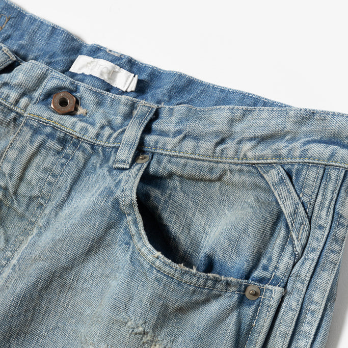 <span style="color: #f50b0b;">Last One</span> ROTOL / TRIPLE SEAMS 6P DENIM BORO