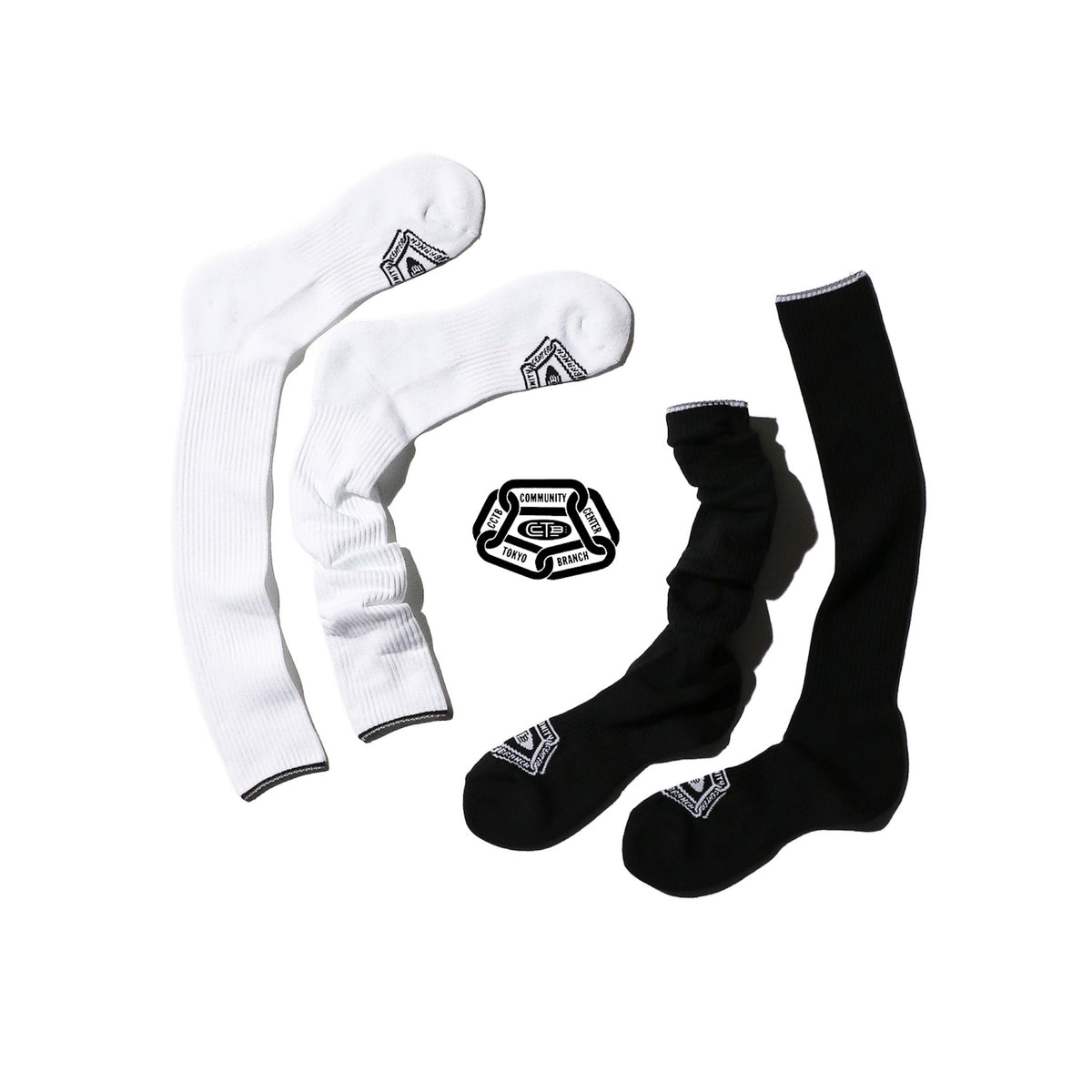 CCTB / CHAIN LOGO LONG SOCKS 2P