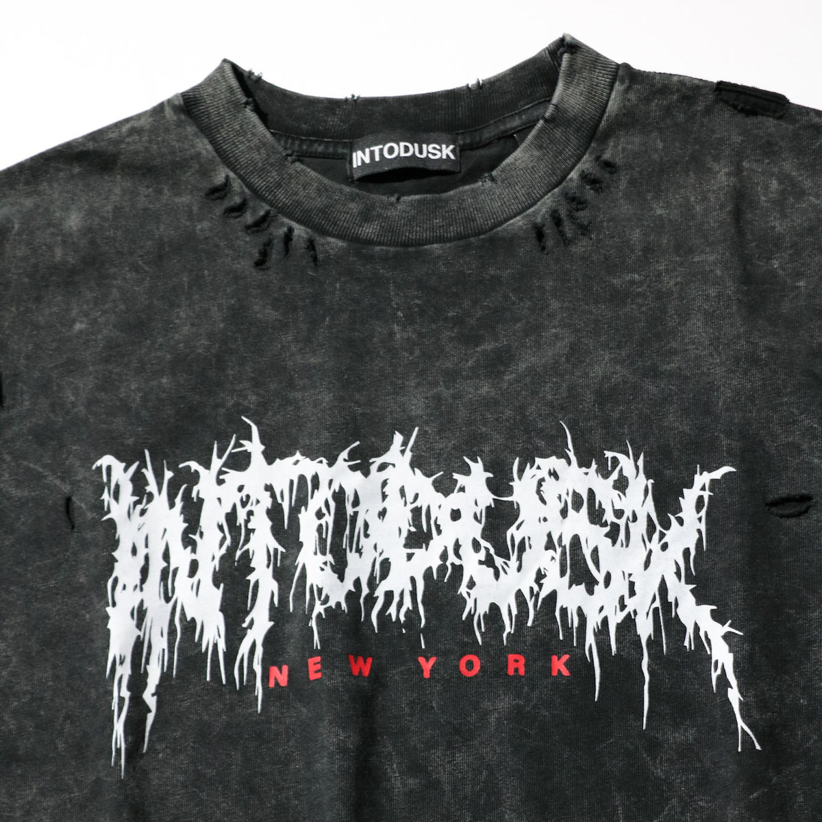 【CCTB Exclusive】INTODUSK / SCARY LOGO SS T WASHED BLACK