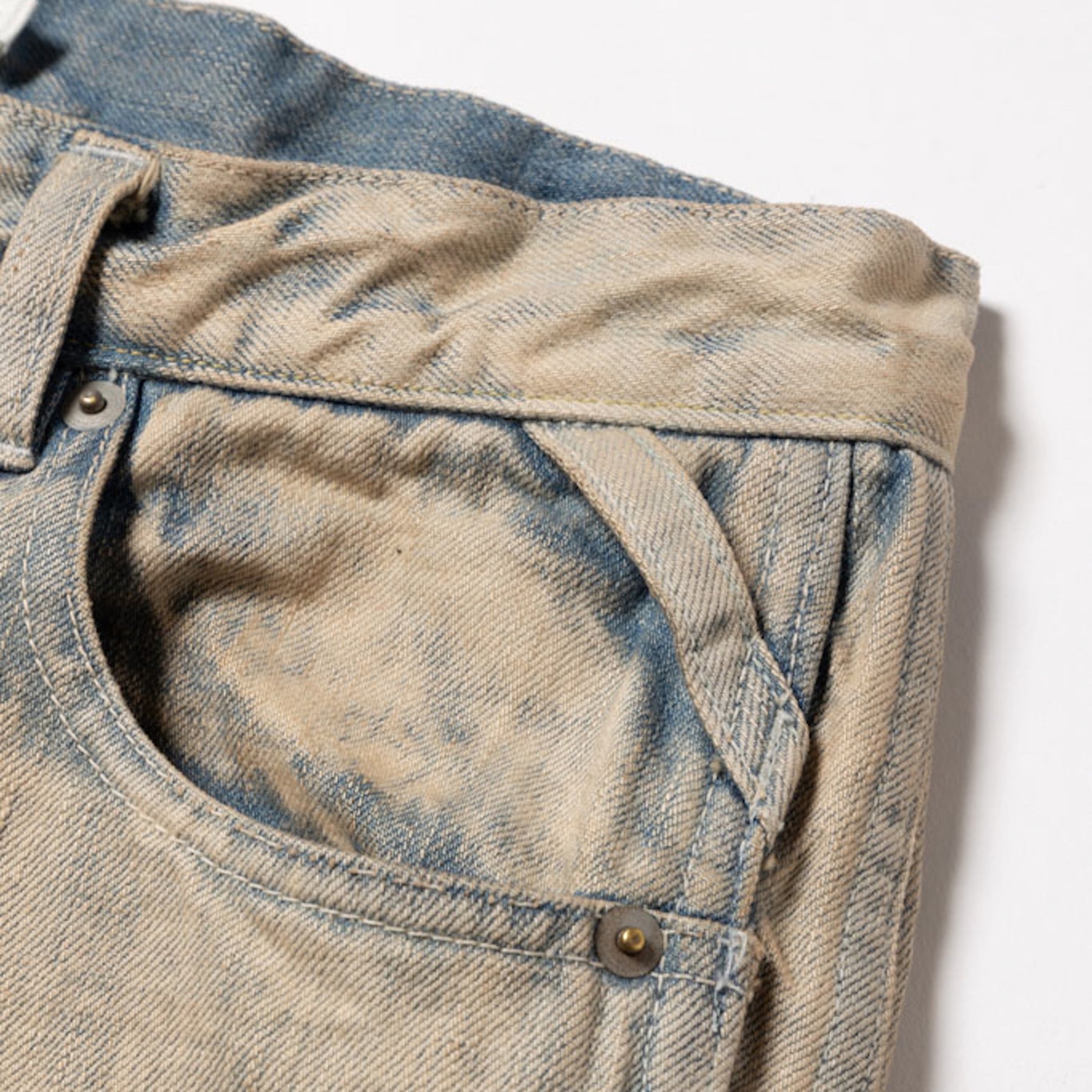 ROTOL / TRIPLE SEAMS 6P DENIM WIDE BLEACH