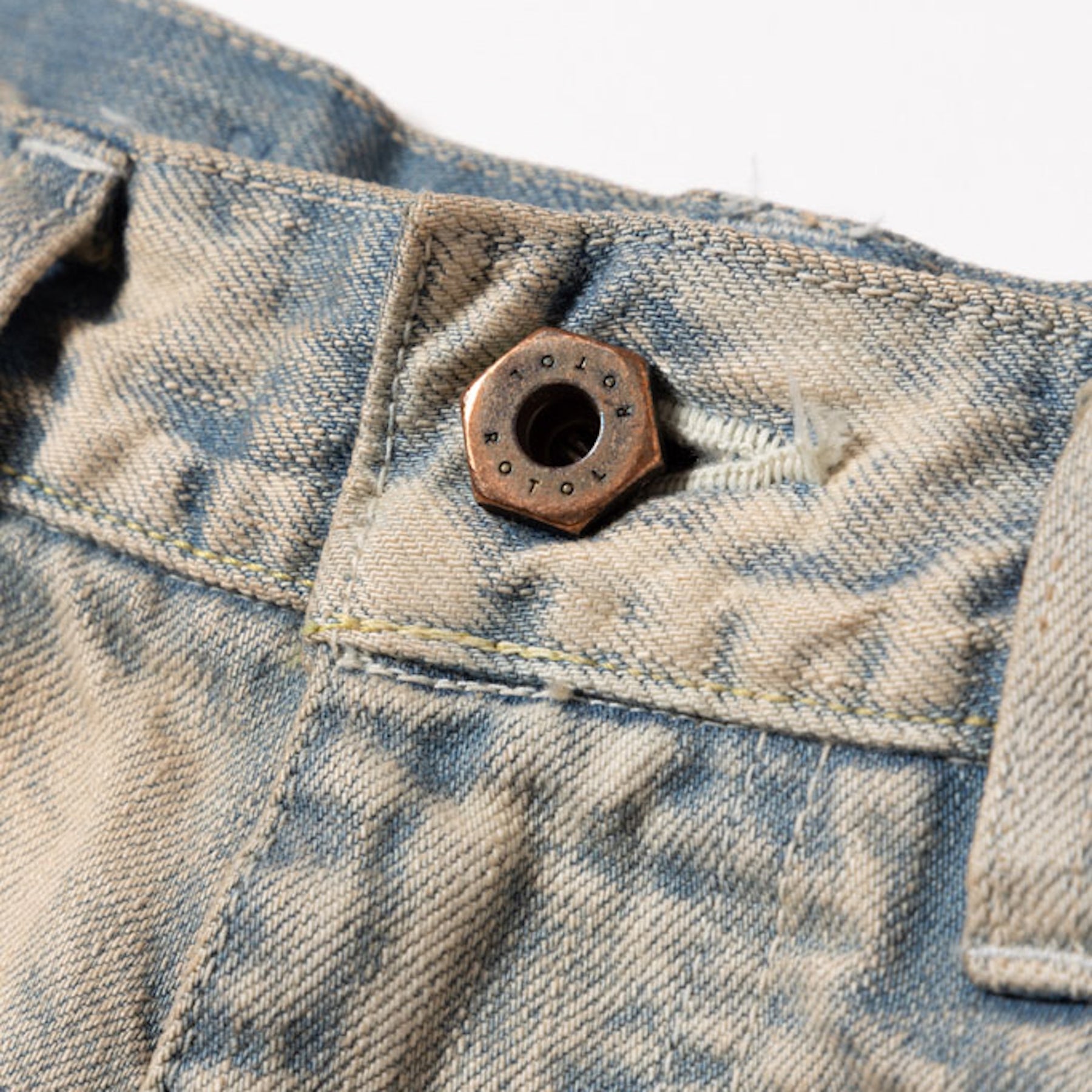 ROTOL / TRIPLE SEAMS 6P DENIM WIDE BLEACH
