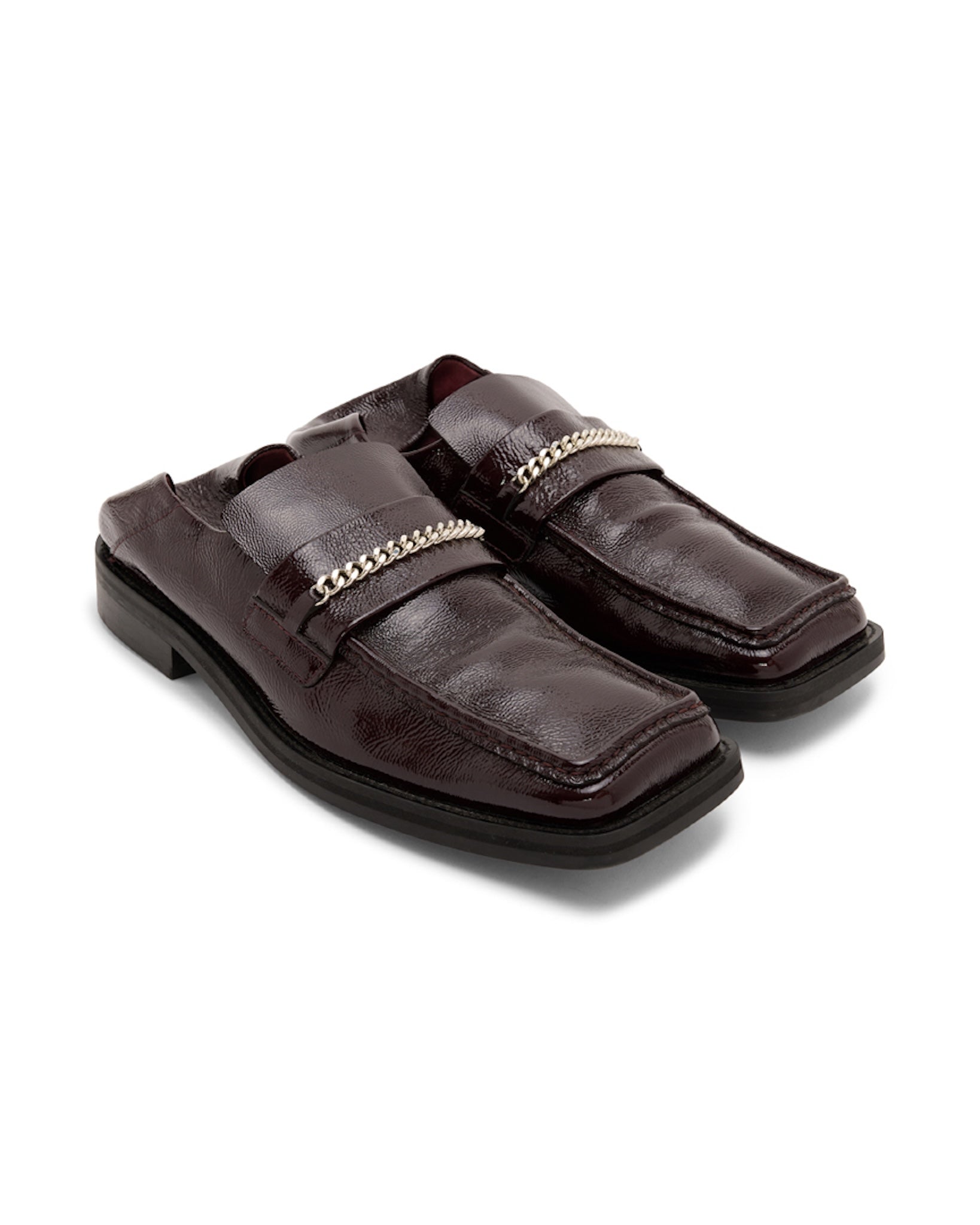 Martine Rose / FOLD BACK SQUARE TOE RED OXBLOOD