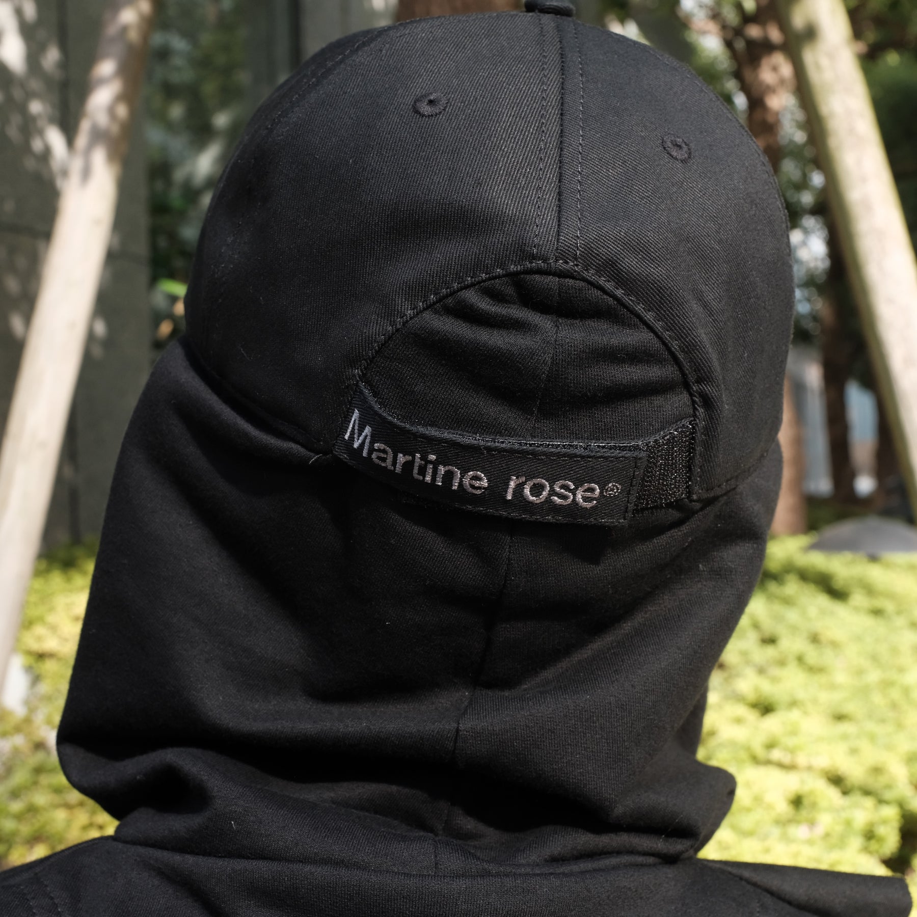 Martine Rose / HOODIE CAP BLACK
