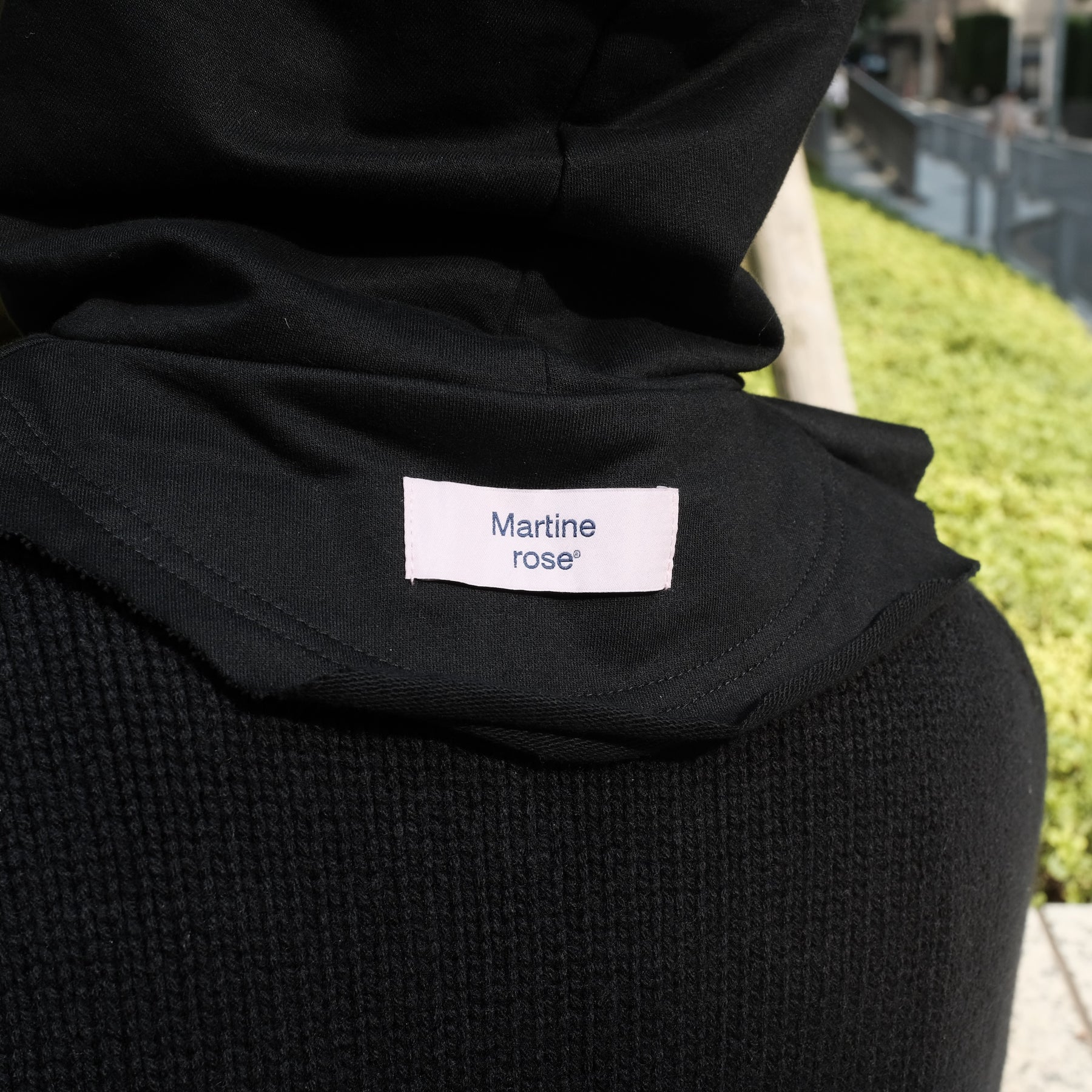 Martine Rose / HOODIE CAP BLACK