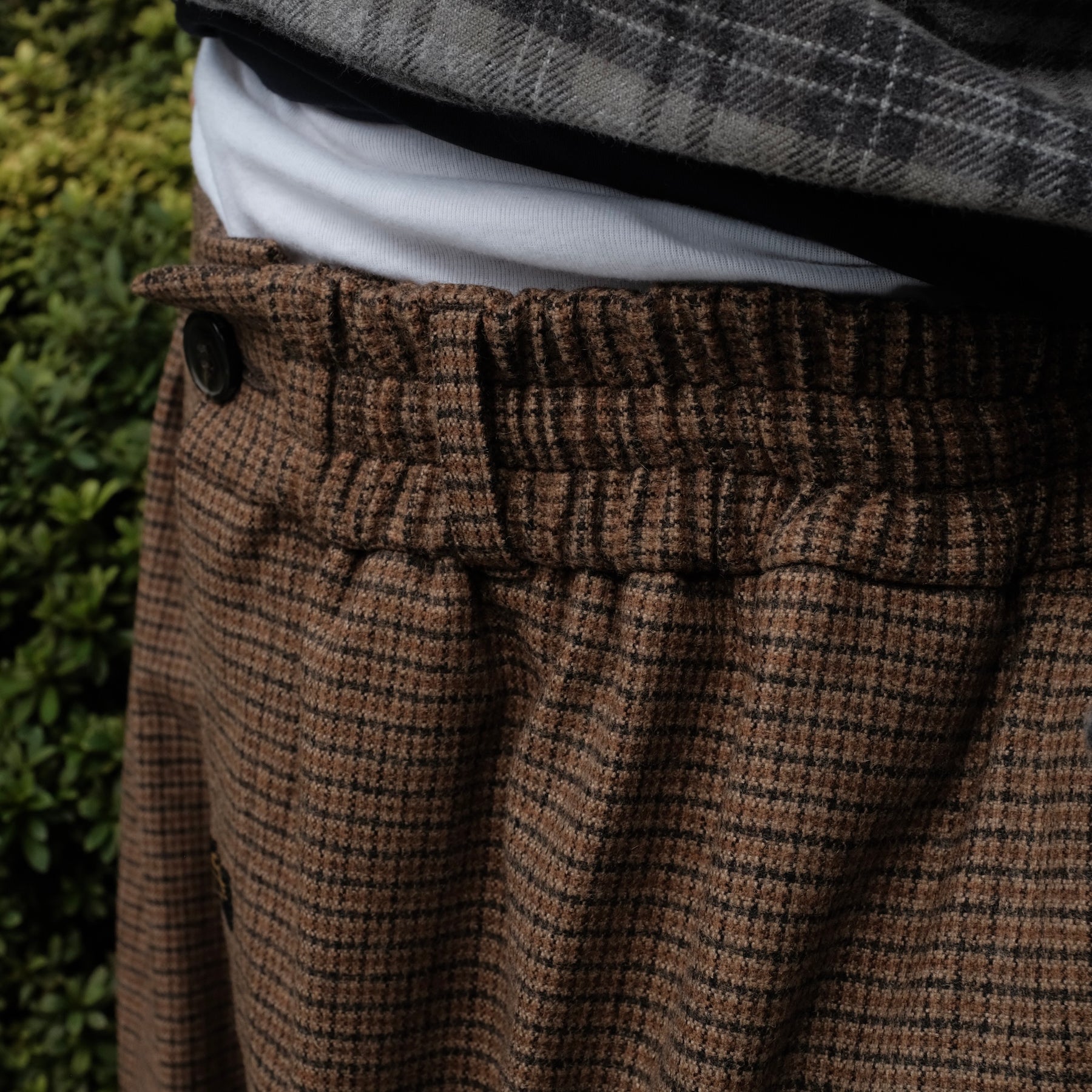 Martine Rose / EXTREME WIDE LEG TAILORED TROUSER BROWN