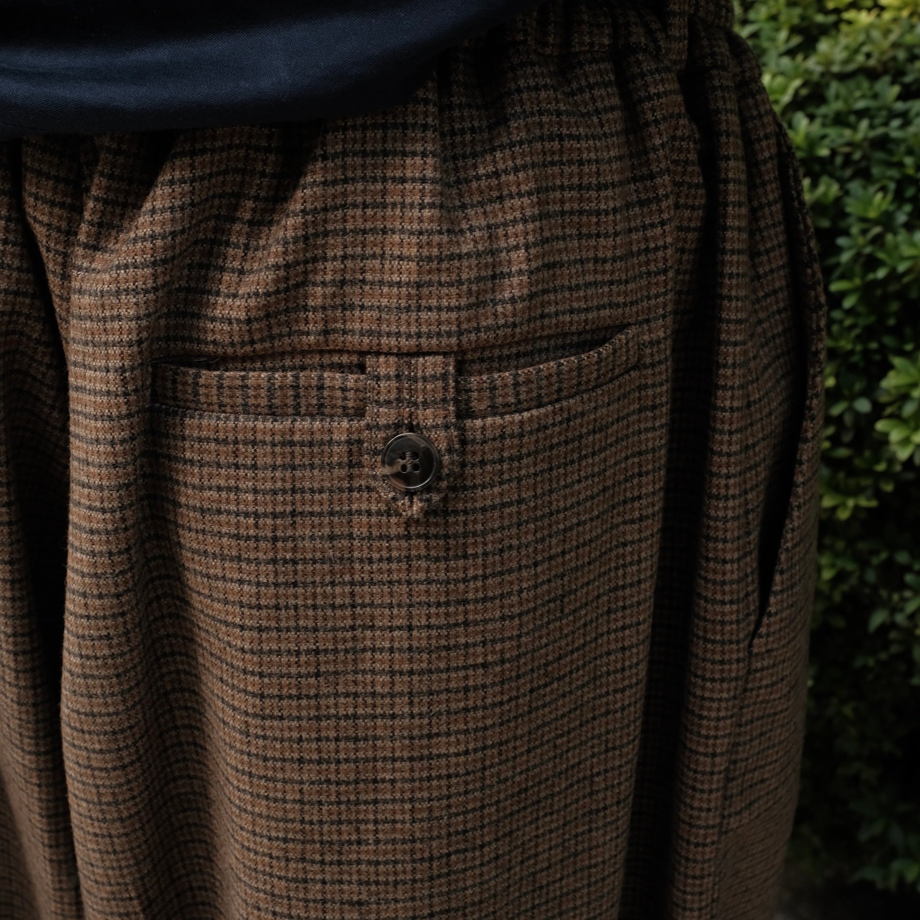 Martine Rose / EXTREME WIDE LEG TAILORED TROUSER BROWN