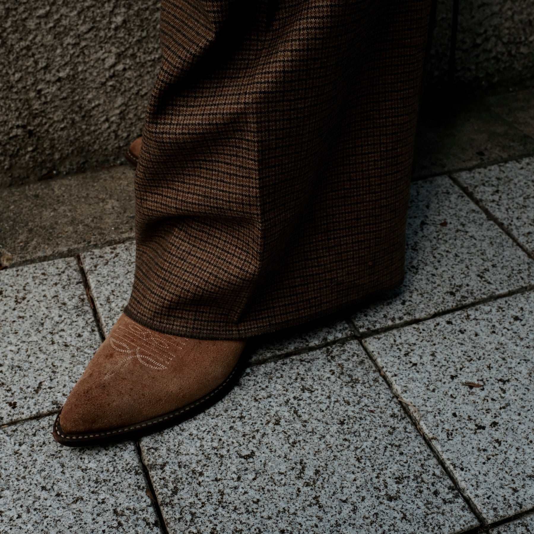 Martine Rose / EXTREME WIDE LEG TAILORED TROUSER BROWN