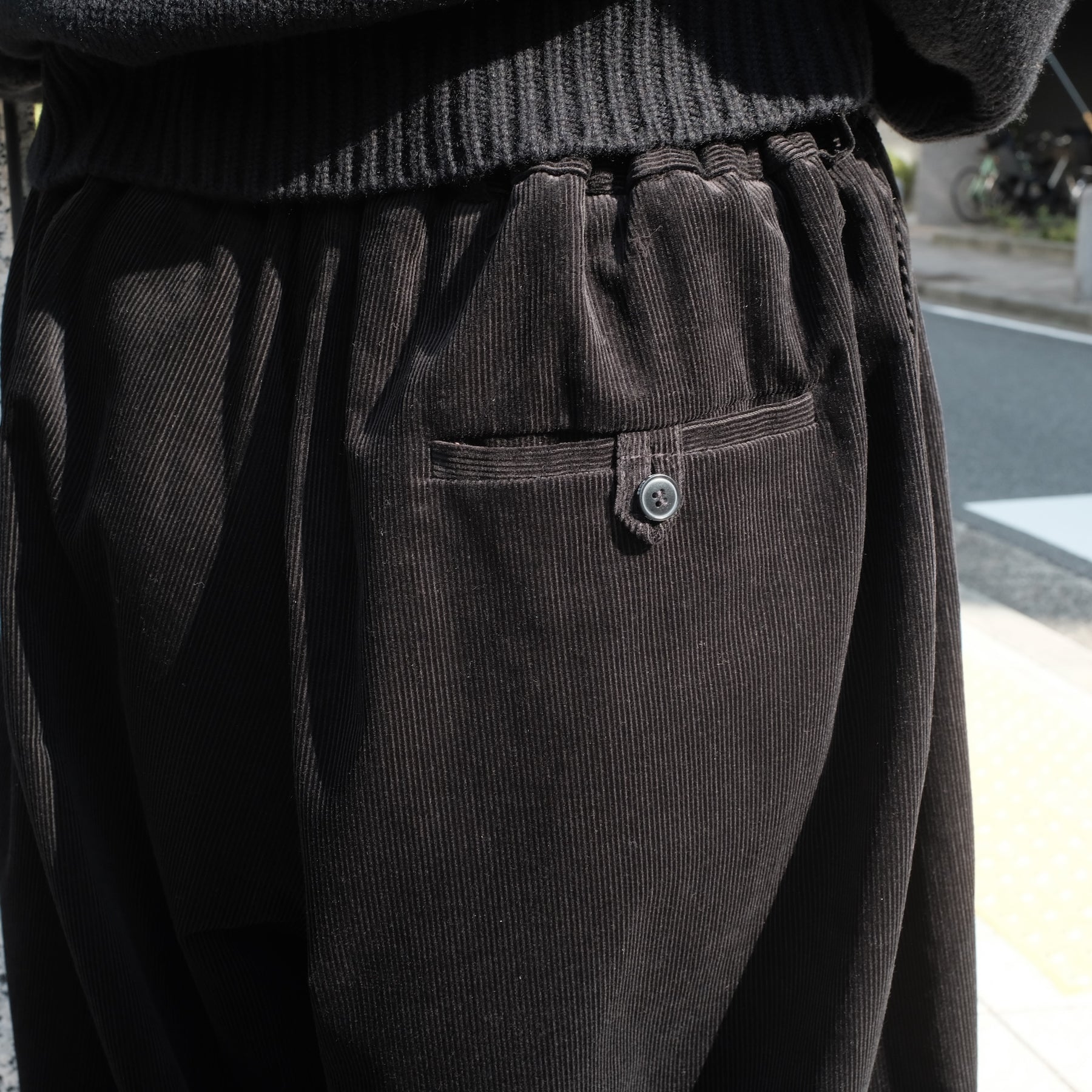 Martine Rose / EXTREME WIDE LEG TAILORED TROUSER BLACK
