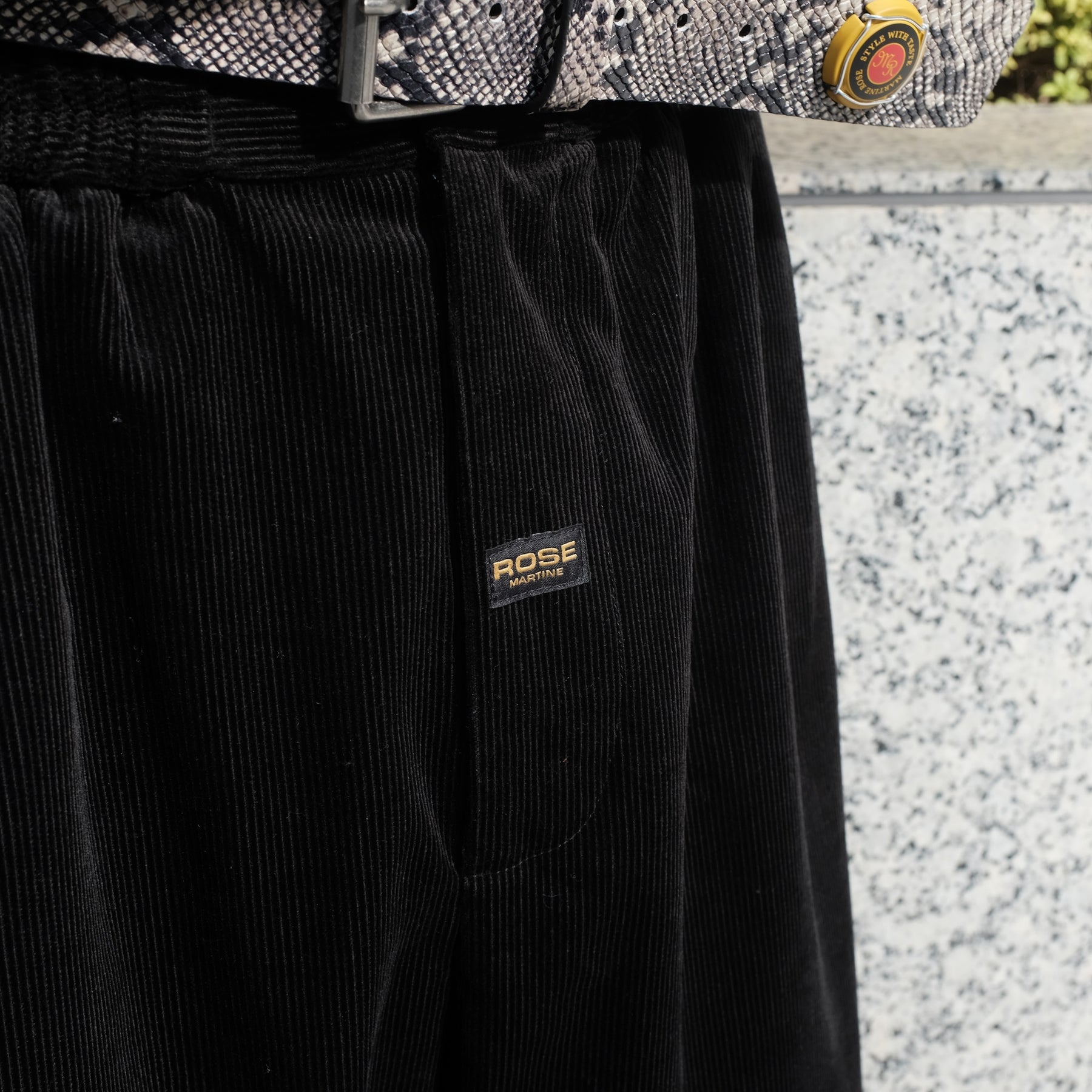 Martine Rose / EXTREME WIDE LEG TAILORED TROUSER BLACK