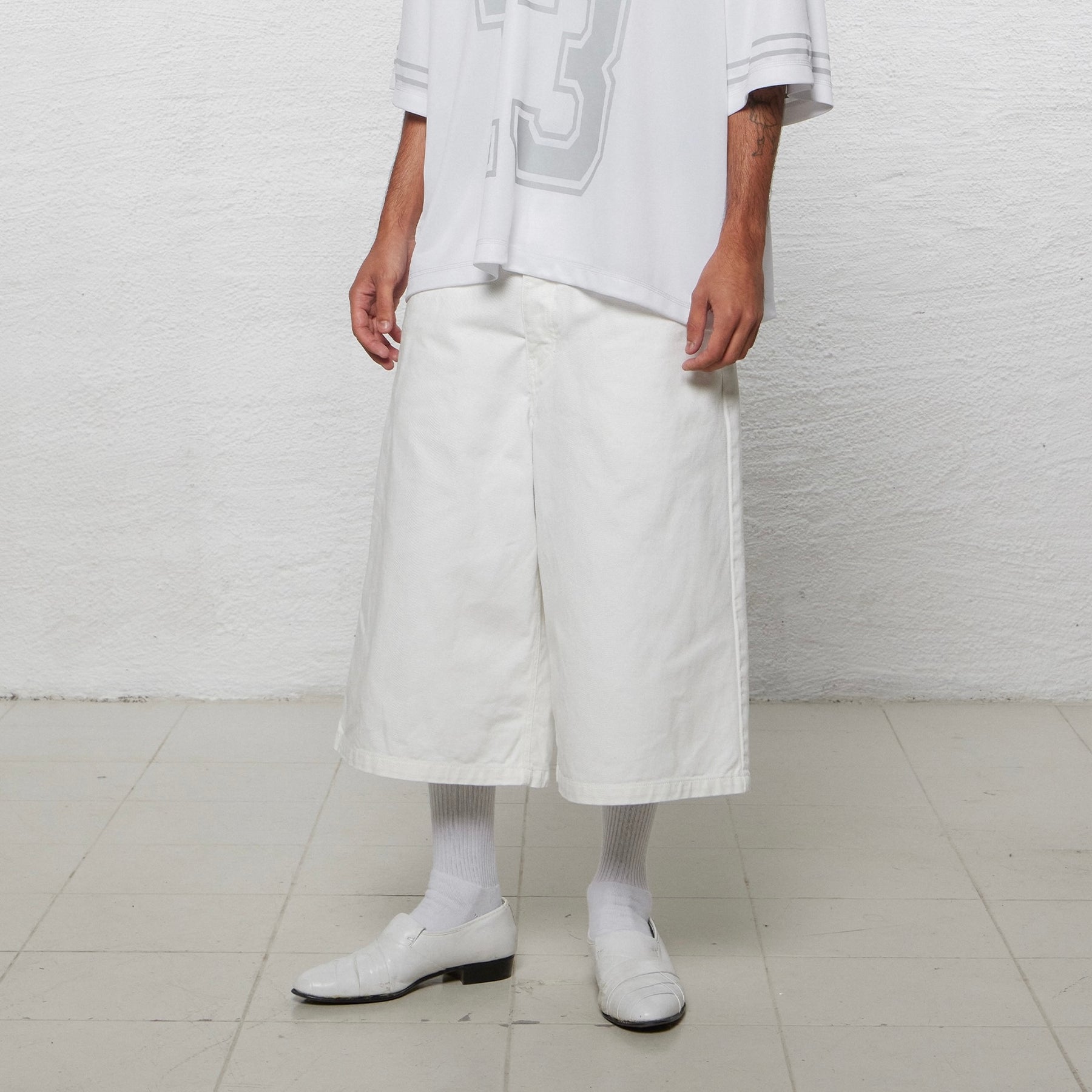 <span style="color: #f50b0b;">Last One</span> 1313 SELAH / BENJI DENIM SHORTS OFF WHITE