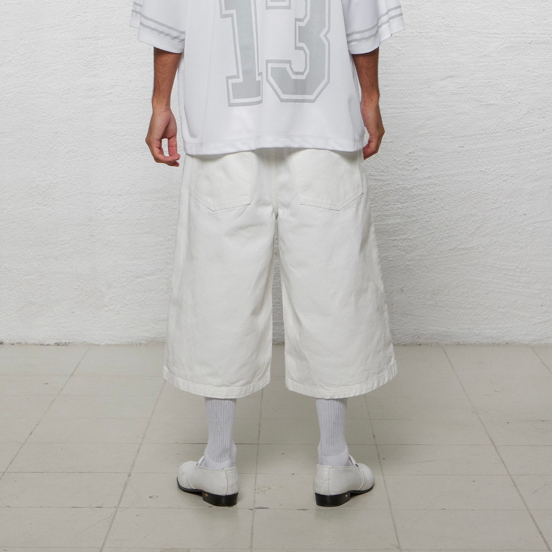 <span style="color: #f50b0b;">Last One</span> 1313 SELAH / BENJI DENIM SHORTS OFF WHITE