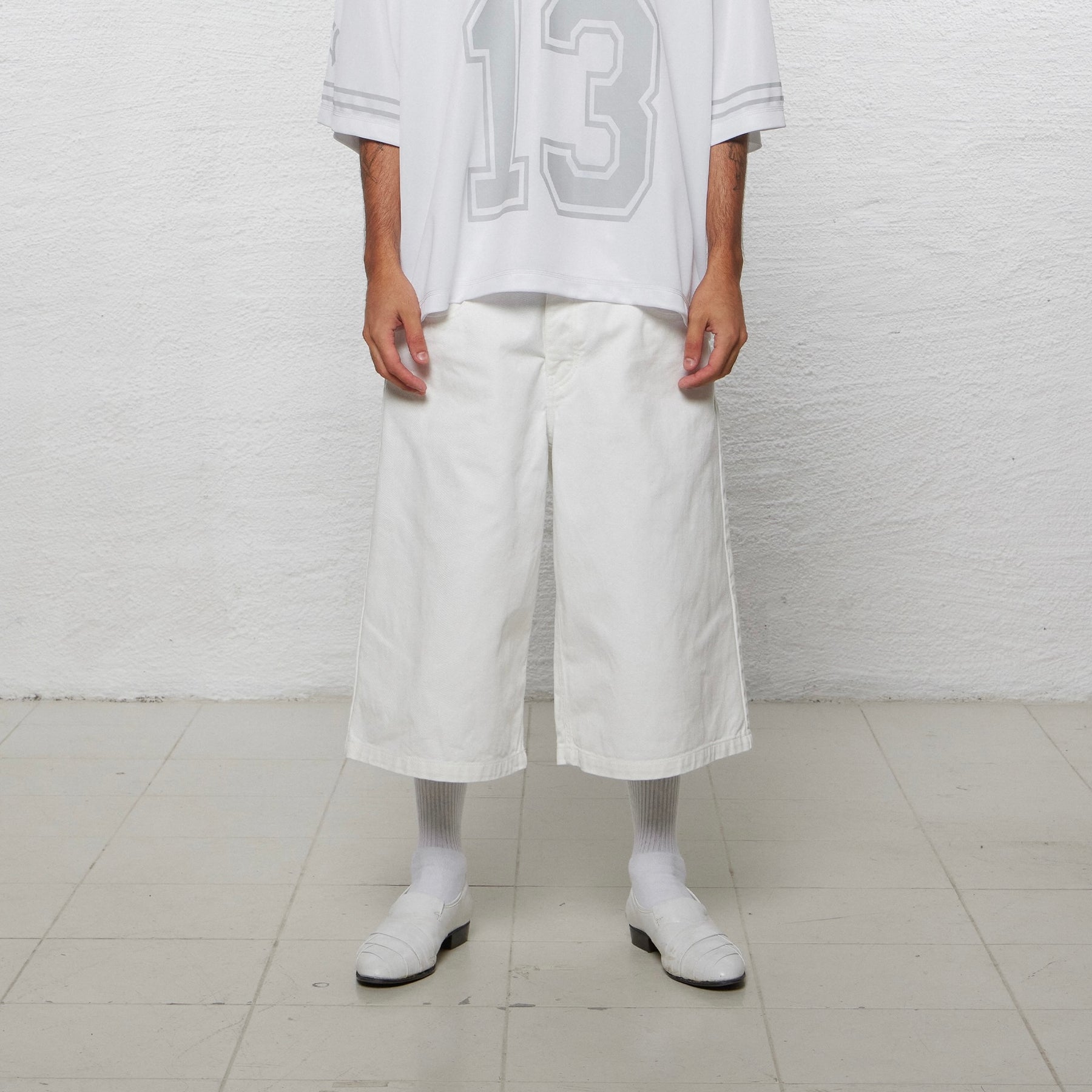 <span style="color: #f50b0b;">Last One</span> 1313 SELAH / BENJI DENIM SHORTS OFF WHITE