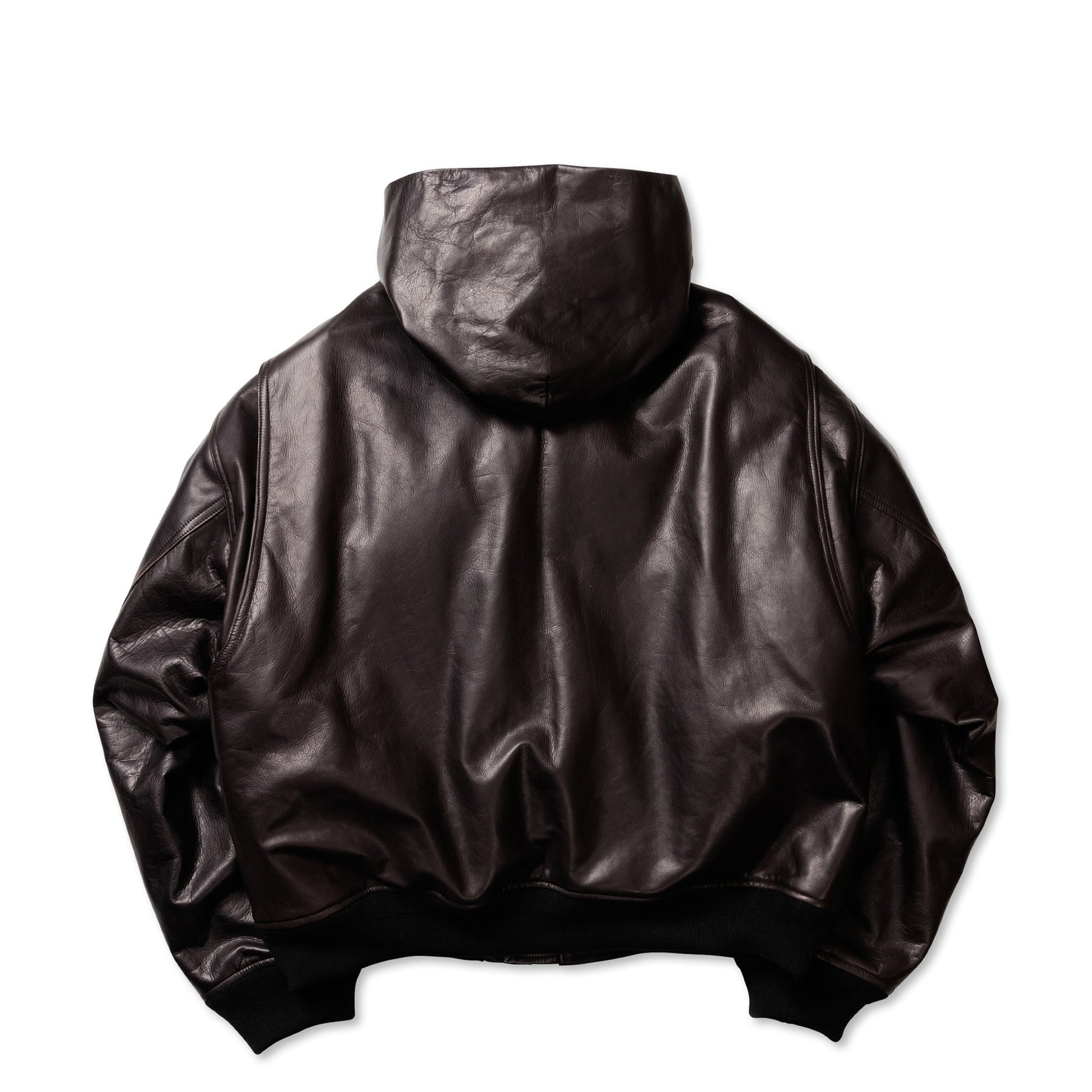 <span style="color: #f50b0b;">Last One</span> ROTOL / LEATHER BOMBER JACKET BLACK