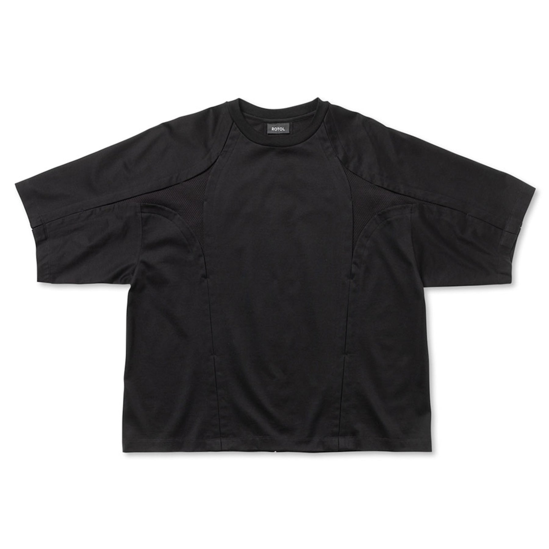 ROTOL / CROSS MESH TEE BLACK