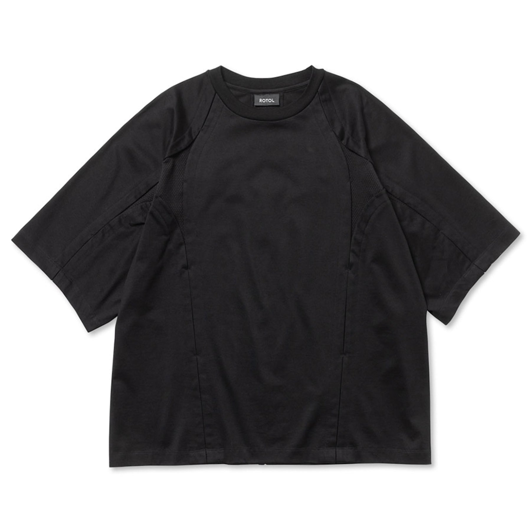 ROTOL / CROSS MESH TEE BLACK
