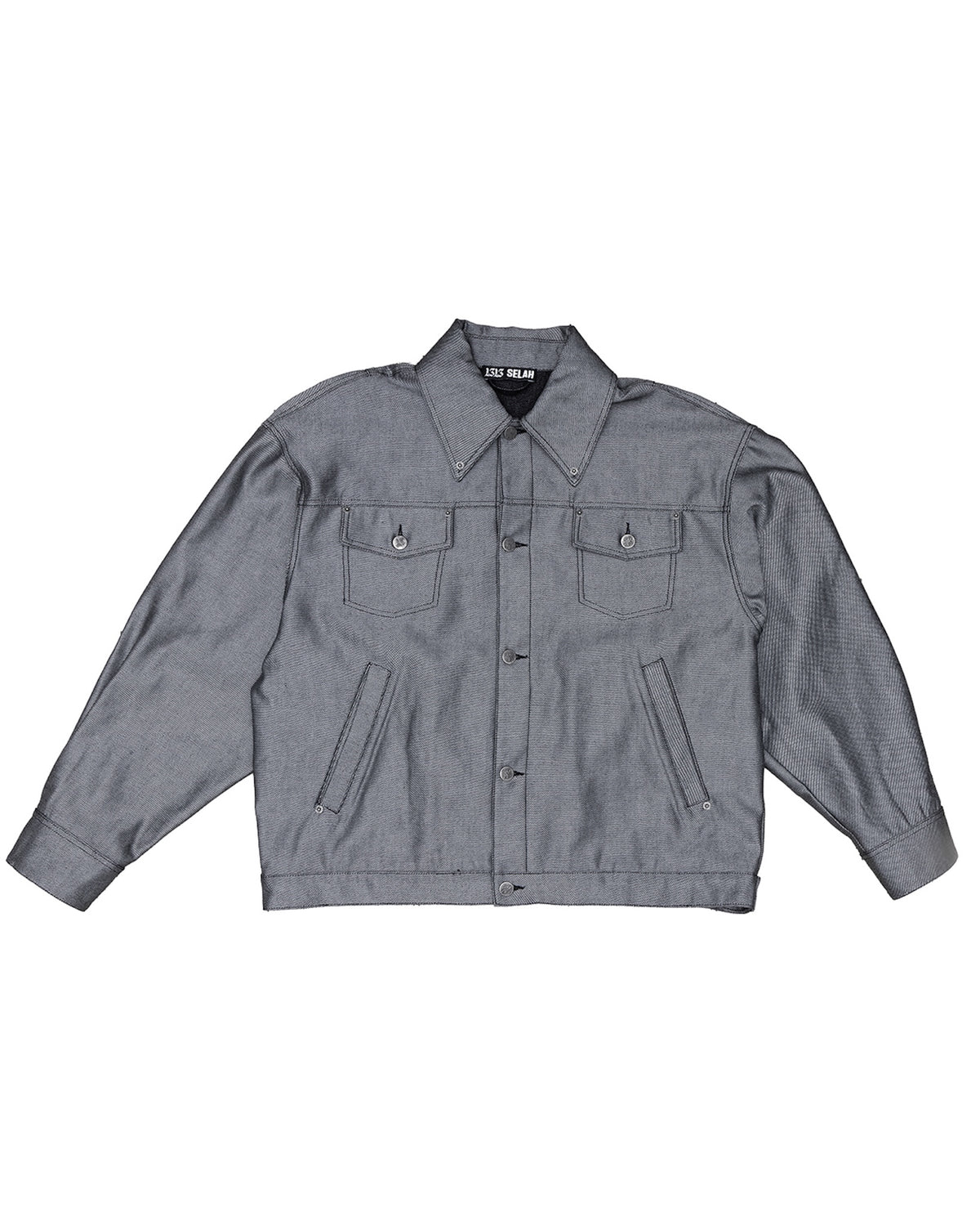1313 SELAH / SANTIAGO DENIM JACKET SILVER