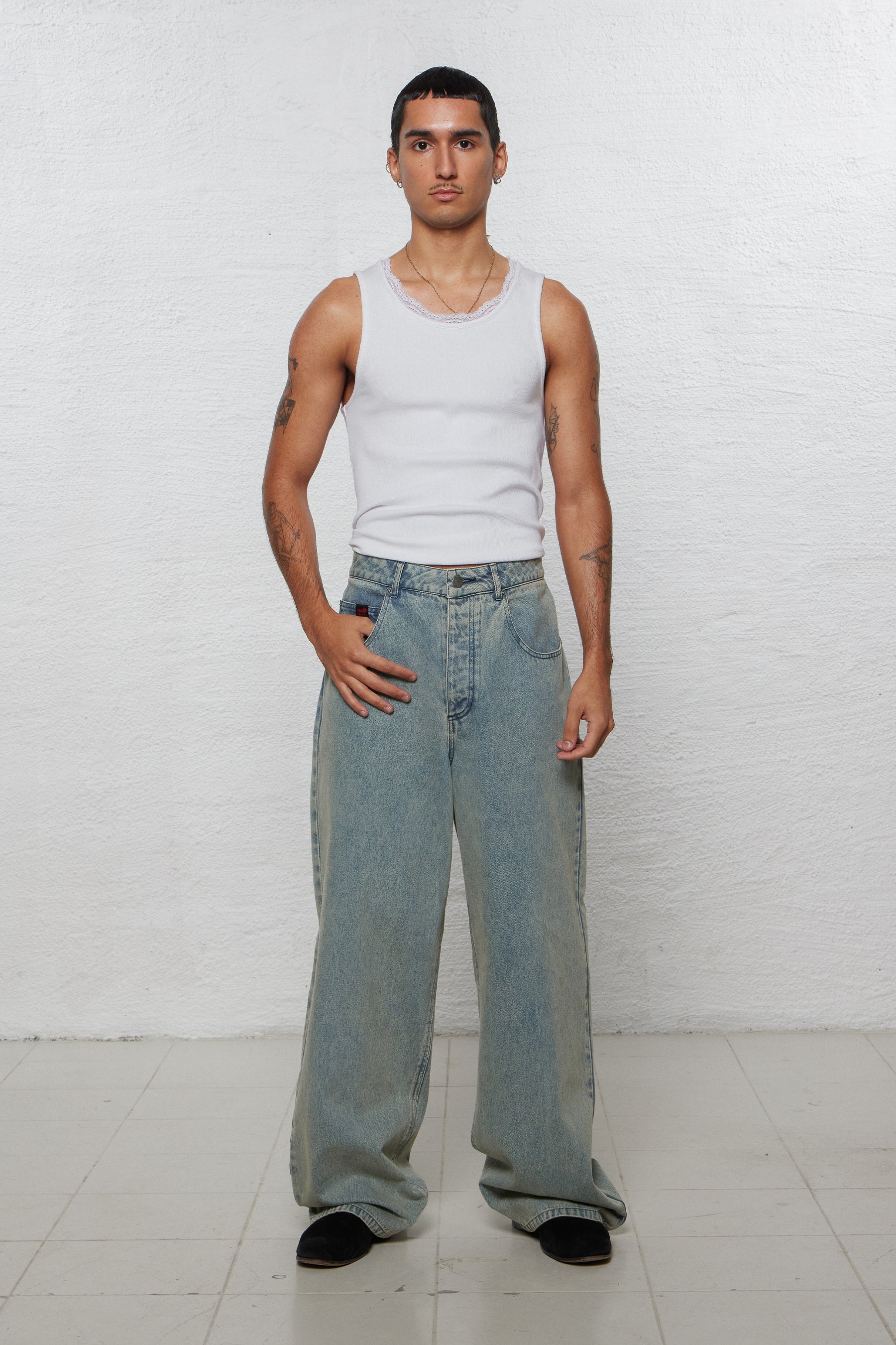 1313 SELAH / SEBA DENIM PANTS RINSE BLUE